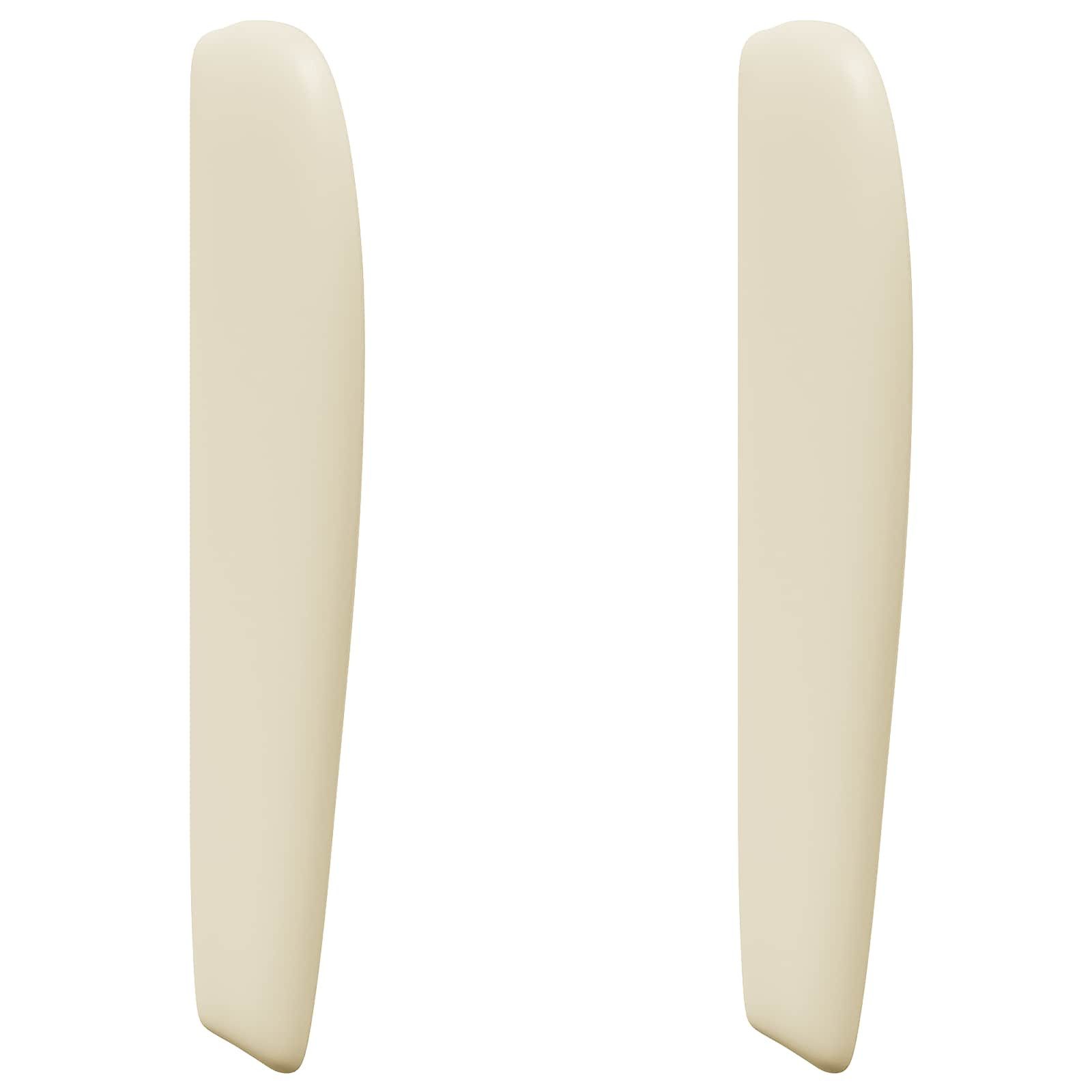 vidaXL Betthimmel Kopfteil Ohr Creme PVC (1-tlg)