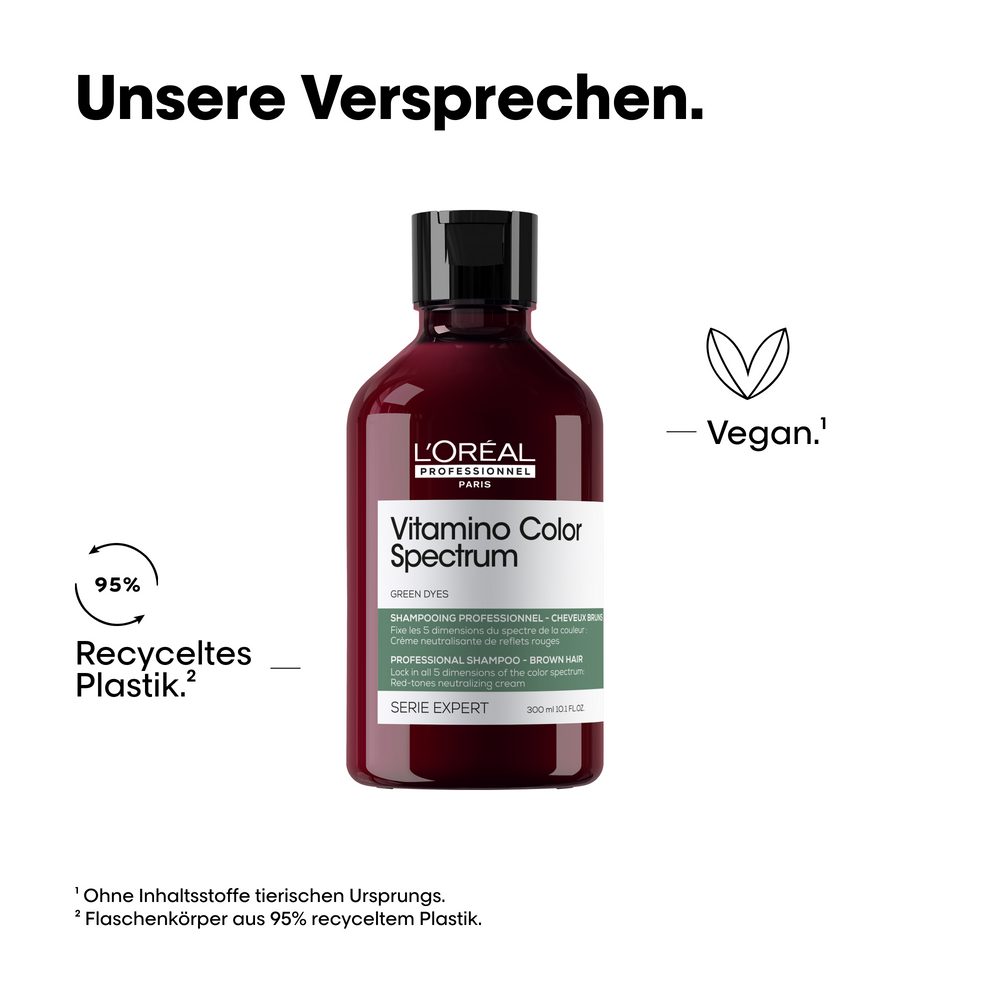 L'ORÉAL PROFESSIONNEL PARIS Haarshampoo Loreal Vitamino Color Spectrum Green Dyes Neutralizing Shampoo 300 ml