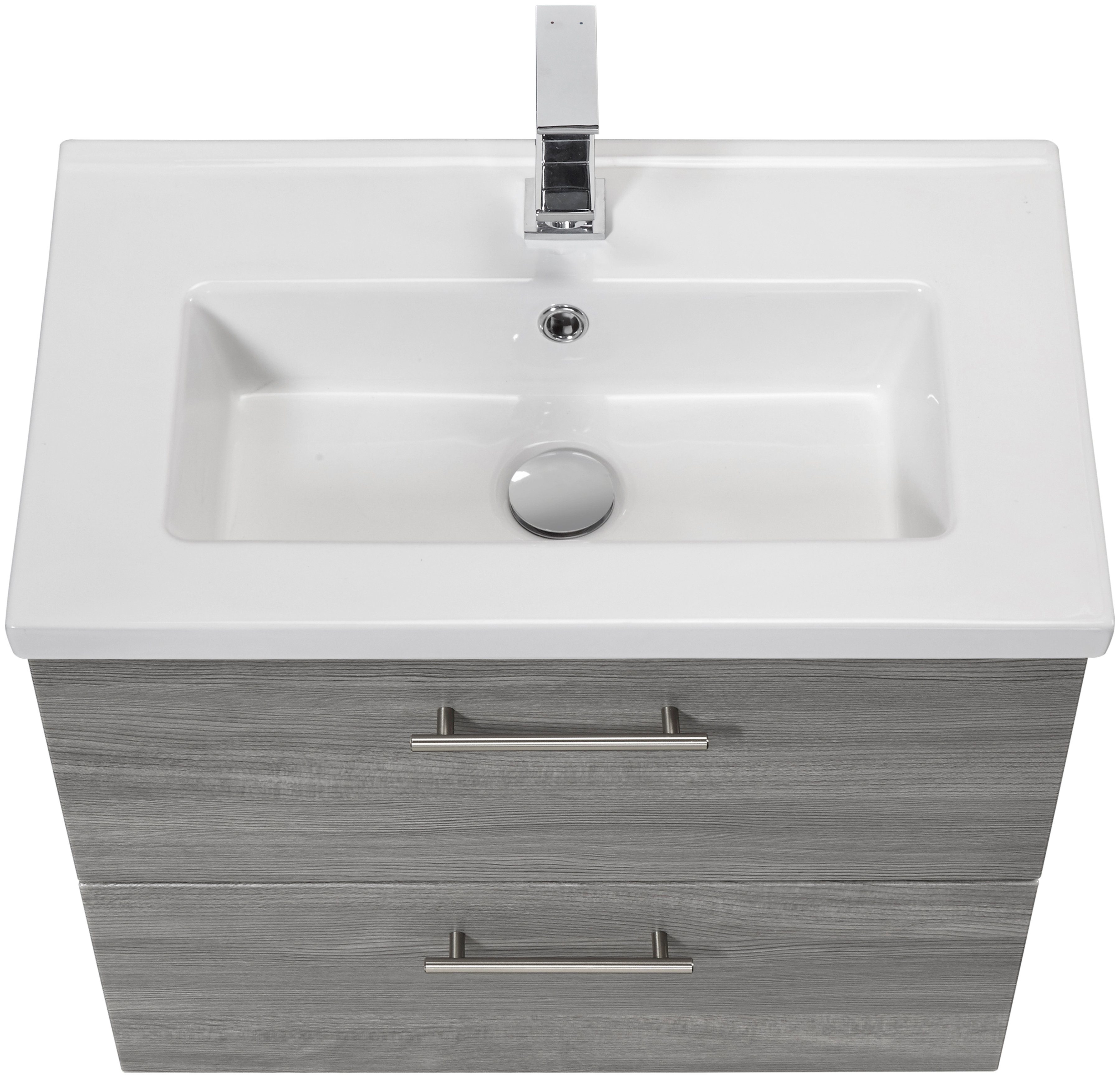 welltime Waschtisch Trento, verschiedene Ausführungen und Farben, Breite 60 cm, Tiefe 36 cm, SlimLine Badmöbel, Waschplatz