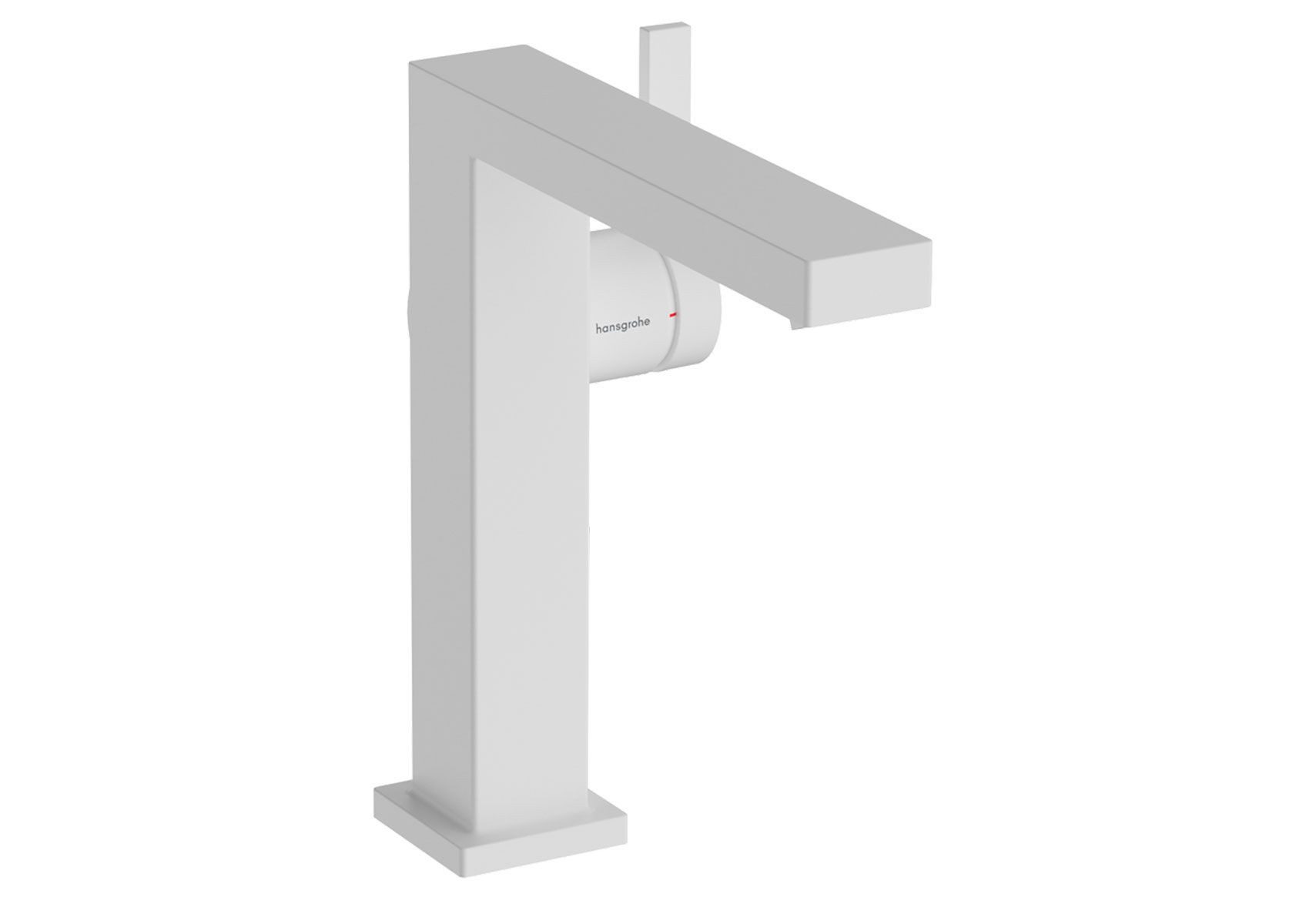 hansgrohe Waschtischarmatur Tecturis E 150 Einhebelmischer mit Push-Open-Ablaufgarnitur, Weiß (seitlicher Pingriff, Normalstrahl, Keramikmischsystem, DN15, Waschbeckenarmatur) EcoSmart Verbrauch max. 4 l/min, Durchlauferhitzer geeignet