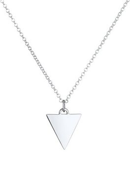 Kuzzoi Silberkette Herren Erbskette Dreieck Modern 925 Silber, Dreieck