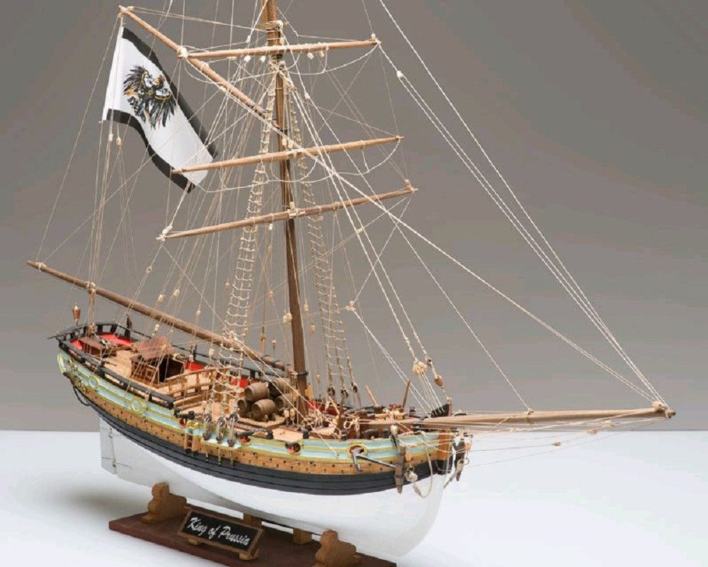 Modellbausatz Corel Schiff King of Prussia Britisches Schmugglerschiff 1:42 Baukaste