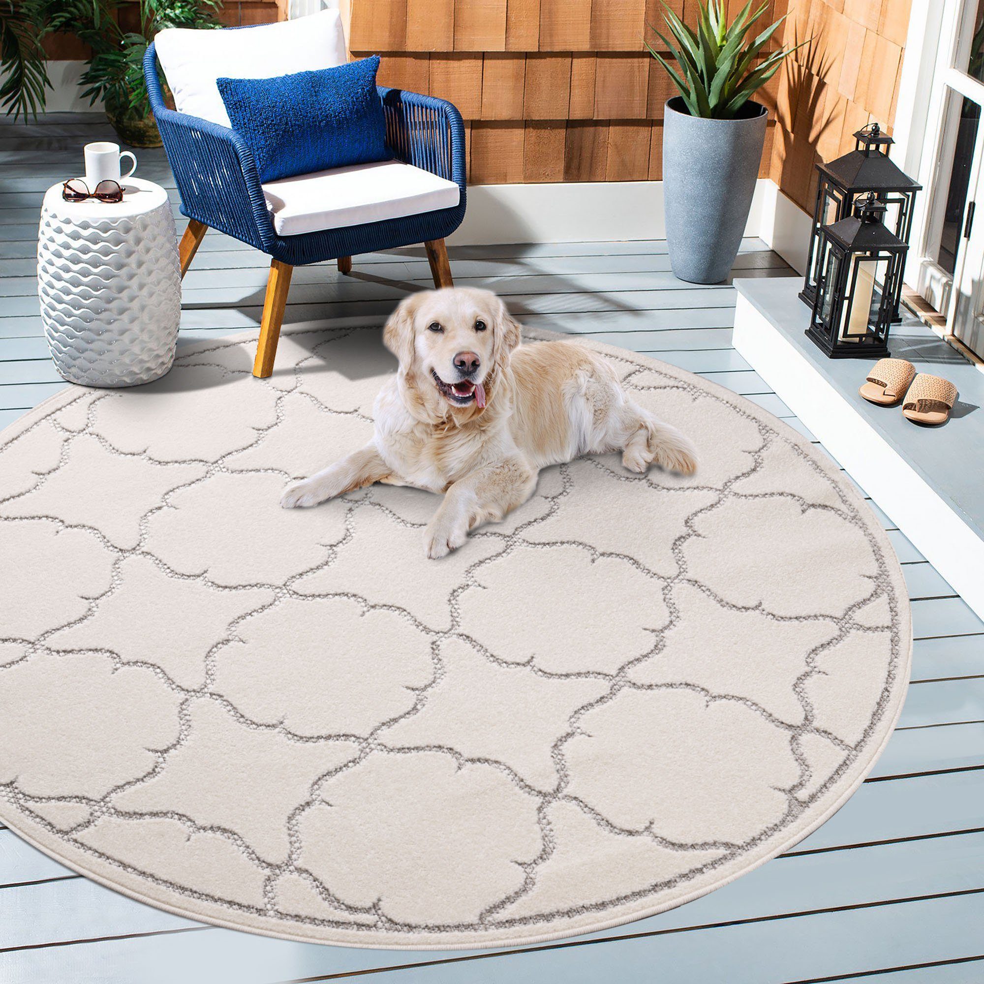 Sanat Teppich Berlin, rund, Höhe: 6 mm, In -und Outdoor geeignet, robust un günstig online kaufen