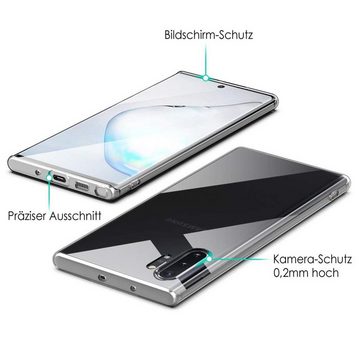 CoolGadget Handyhülle Transparent Ultra Slim Case für Samsung Galaxy Note 10 Plus 6,8 Zoll, Silikon Hülle Dünne Schutzhülle für Samsung Note 10+ Hülle