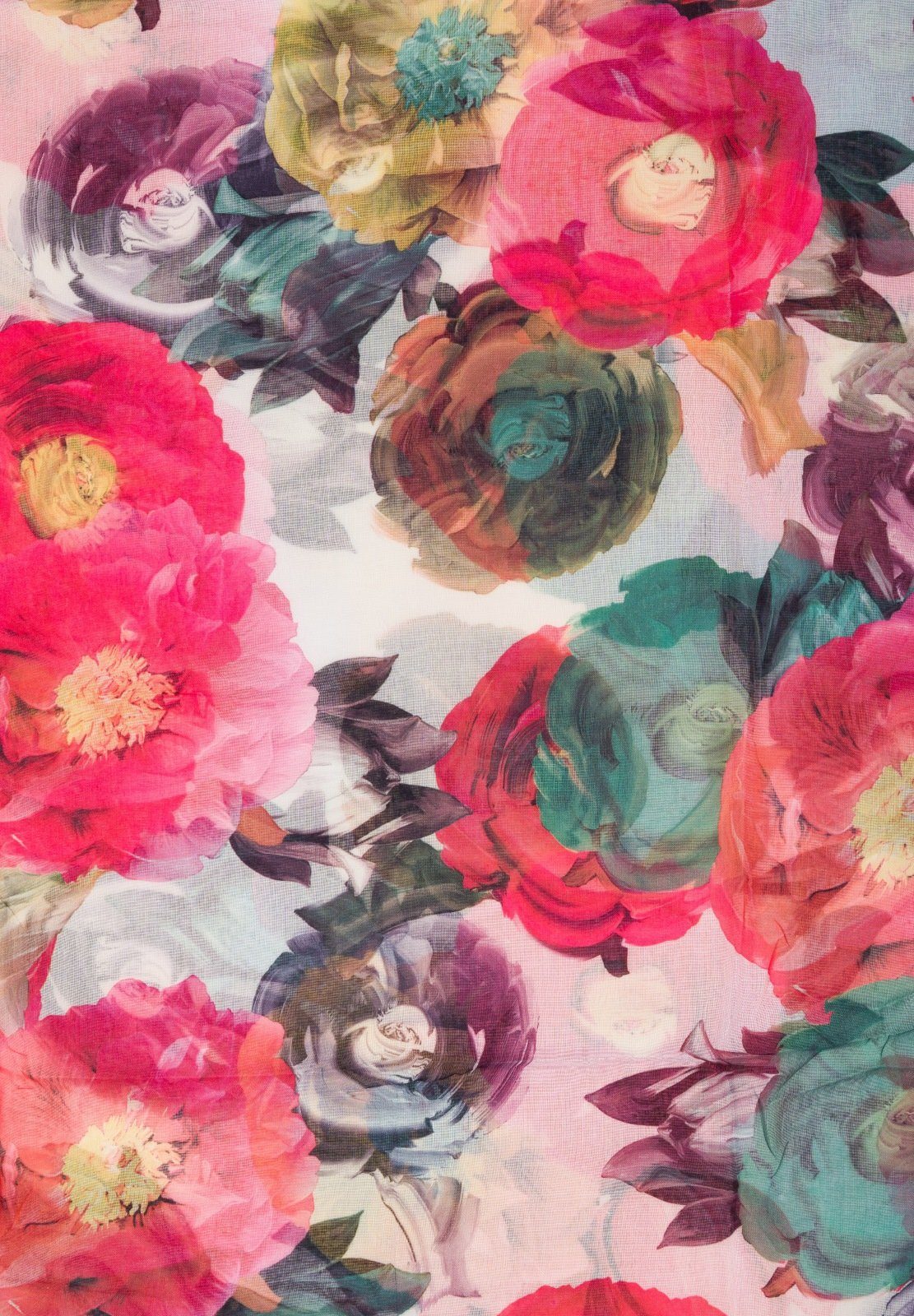styleBREAKER Loop Loop mit Blumen Muster, günstig online kaufen