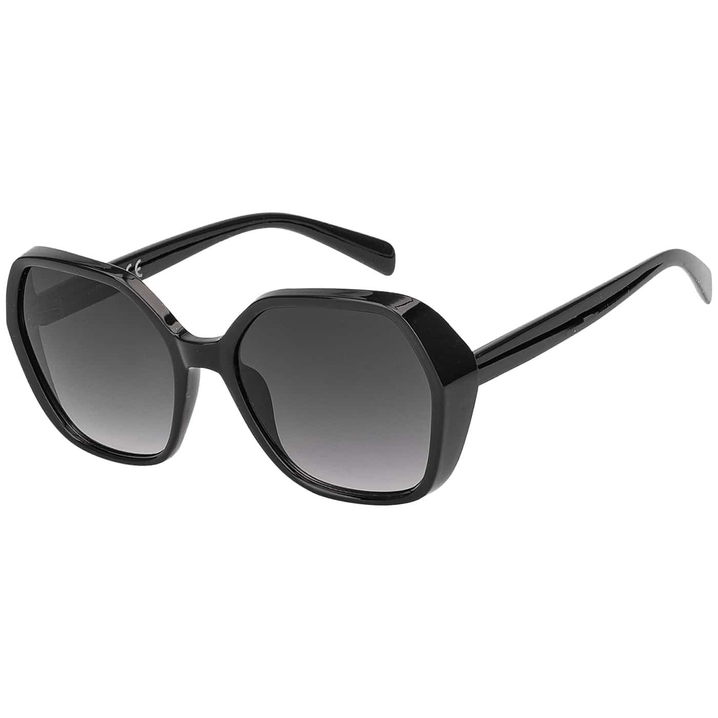 BEZLIT Eyewear Sonnenbrille Große Designer Damen Sonnenbrille (1-St) mit violetten Linsen