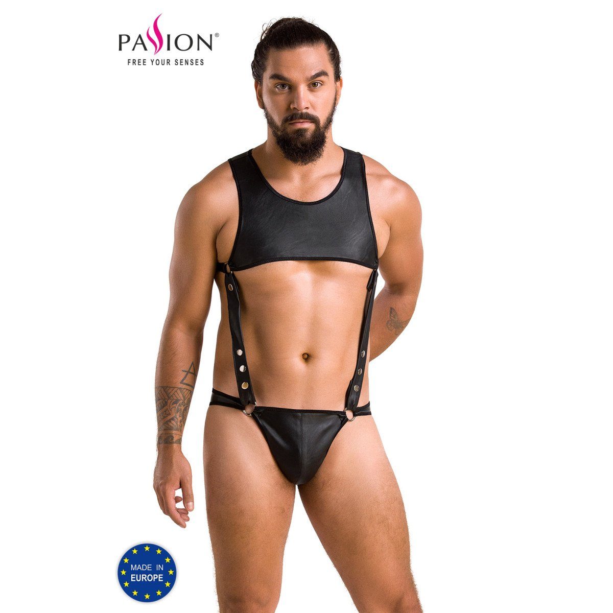 Passion Menswear Body PM 056 ADAM body black - (L/XL,S/M,XXL)