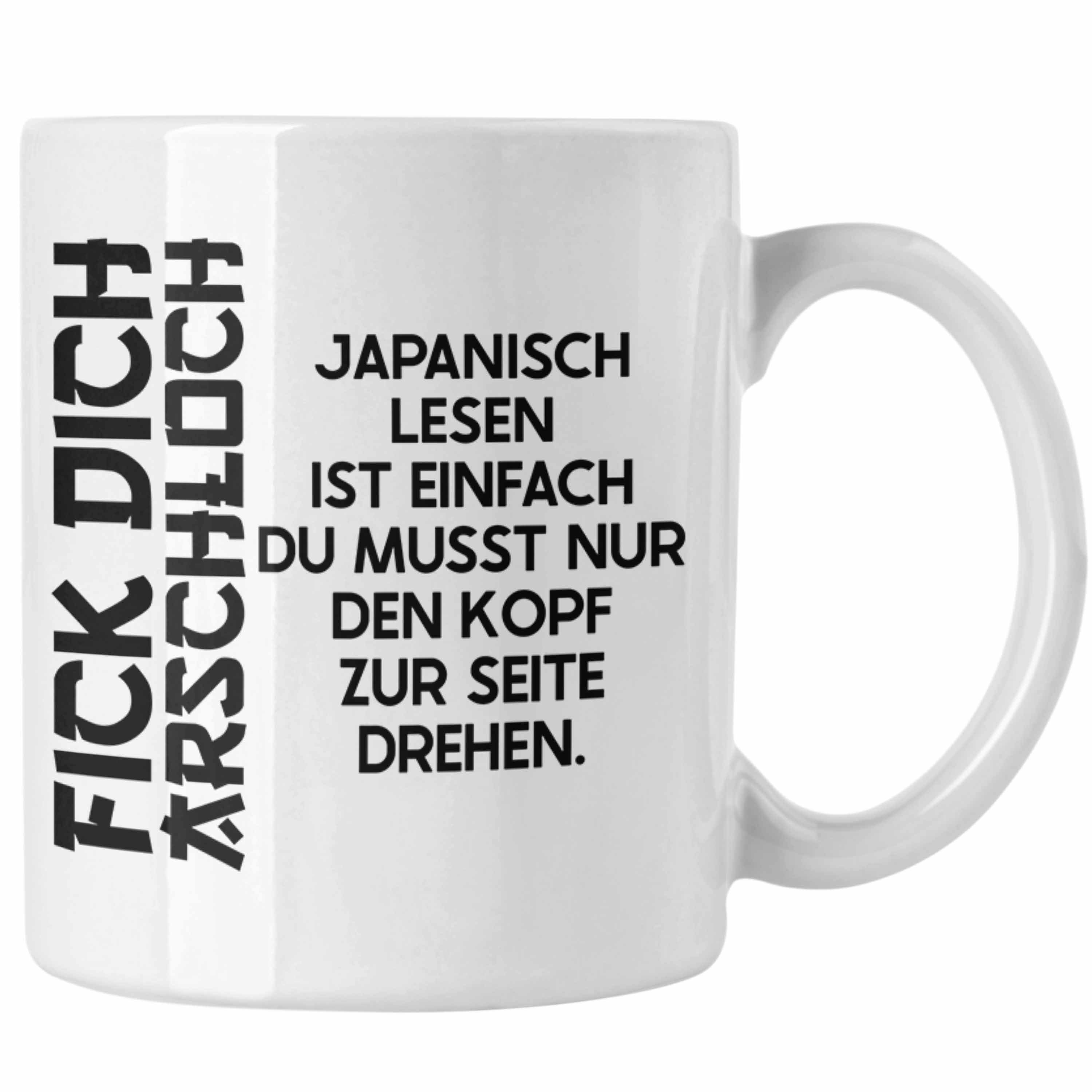 Japan Japanisch Geschenk Japaner Trendation Weiss Anime Kaffeetasse Spruch - Trendation Geschenke Tasse Deko Tasse
