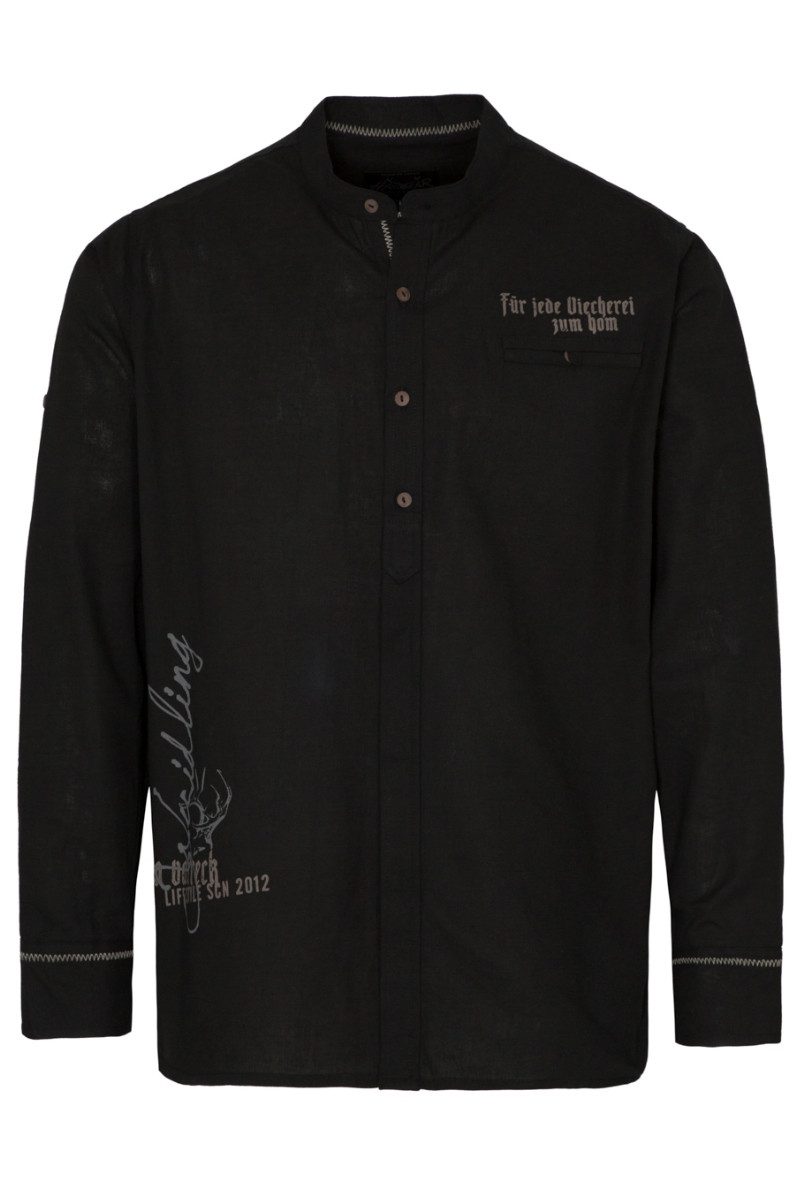 Hangowear Trachtenhemd Trachtenhemd - JEFF - schwarz günstig online kaufen