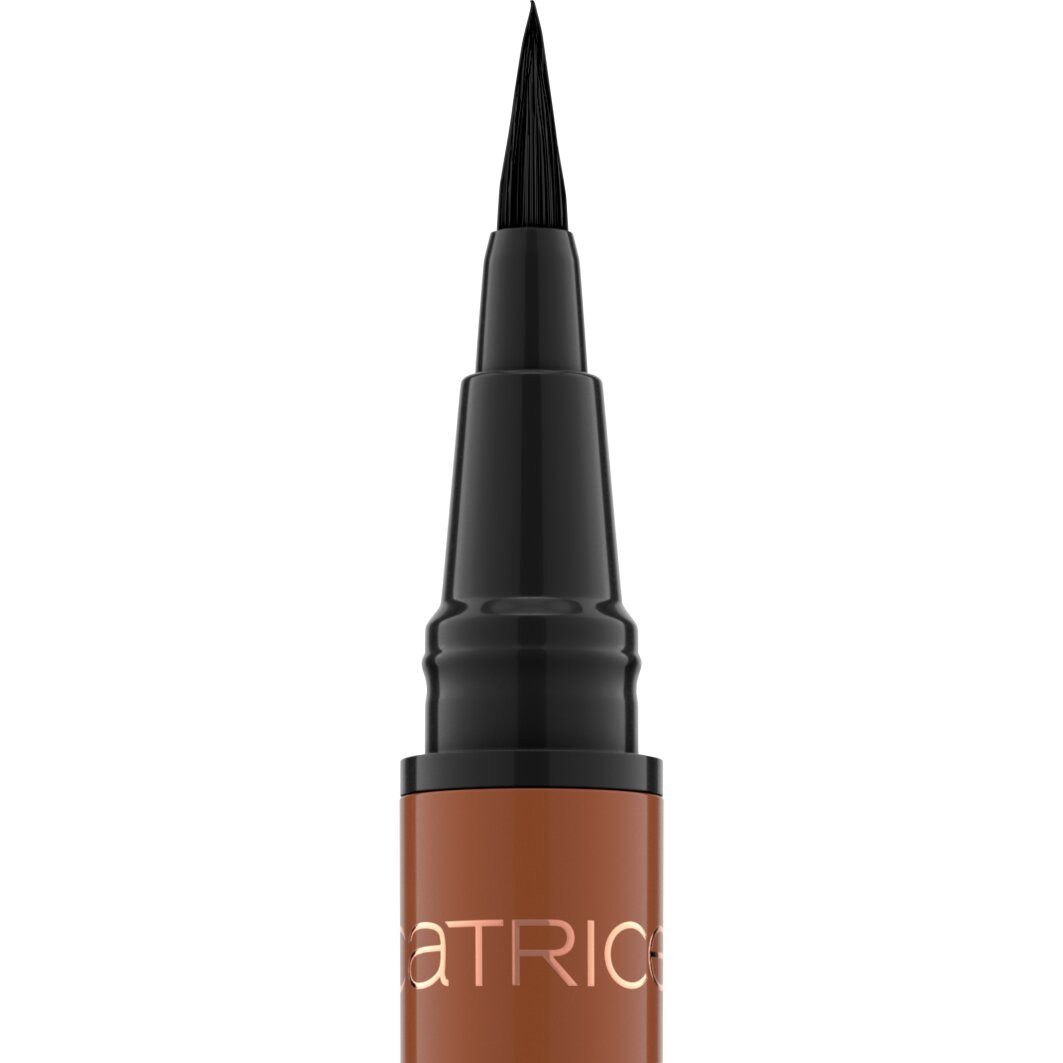 Catrice Eyeliner Superproof Brush Liner Waterproof, 3-tlg., Extrem wasserfest, präzise, satte Farbe, ideal für feine Linien.