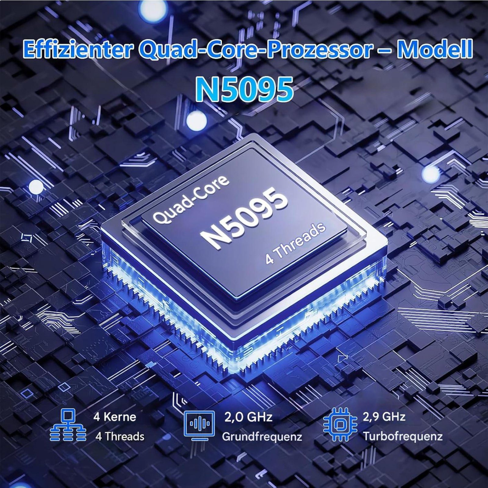 Auusda T141J Laptop mit kabelgebundener Maus, 14.1 Zoll, Intel N5095 Notebook (Intel UHD-Grafik N5105, 16 GB, 512 GB SSD, mit physischem Kameraschalter für optimale Sicherheit)