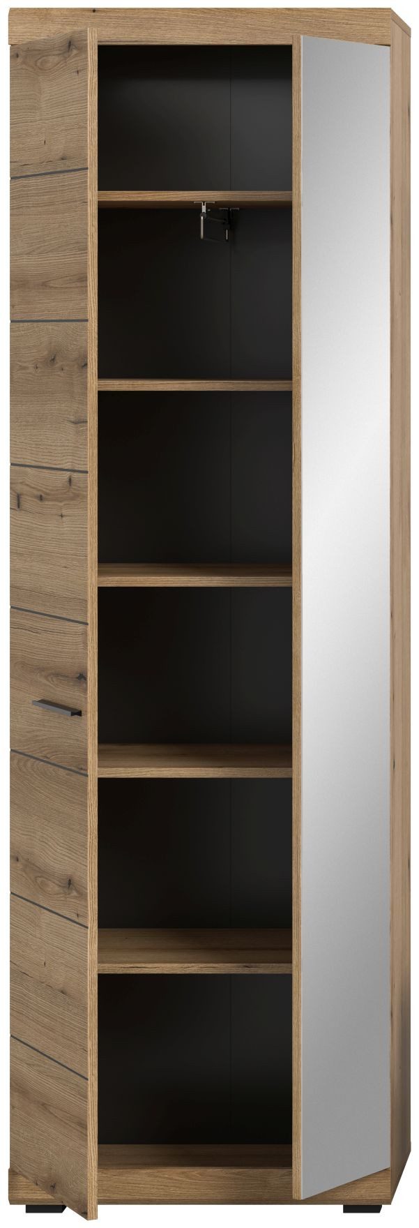 xonox.home Garderobenschrank Evoke Oak Nachbildung Softclose Melamin Modern 62x197x37 cm