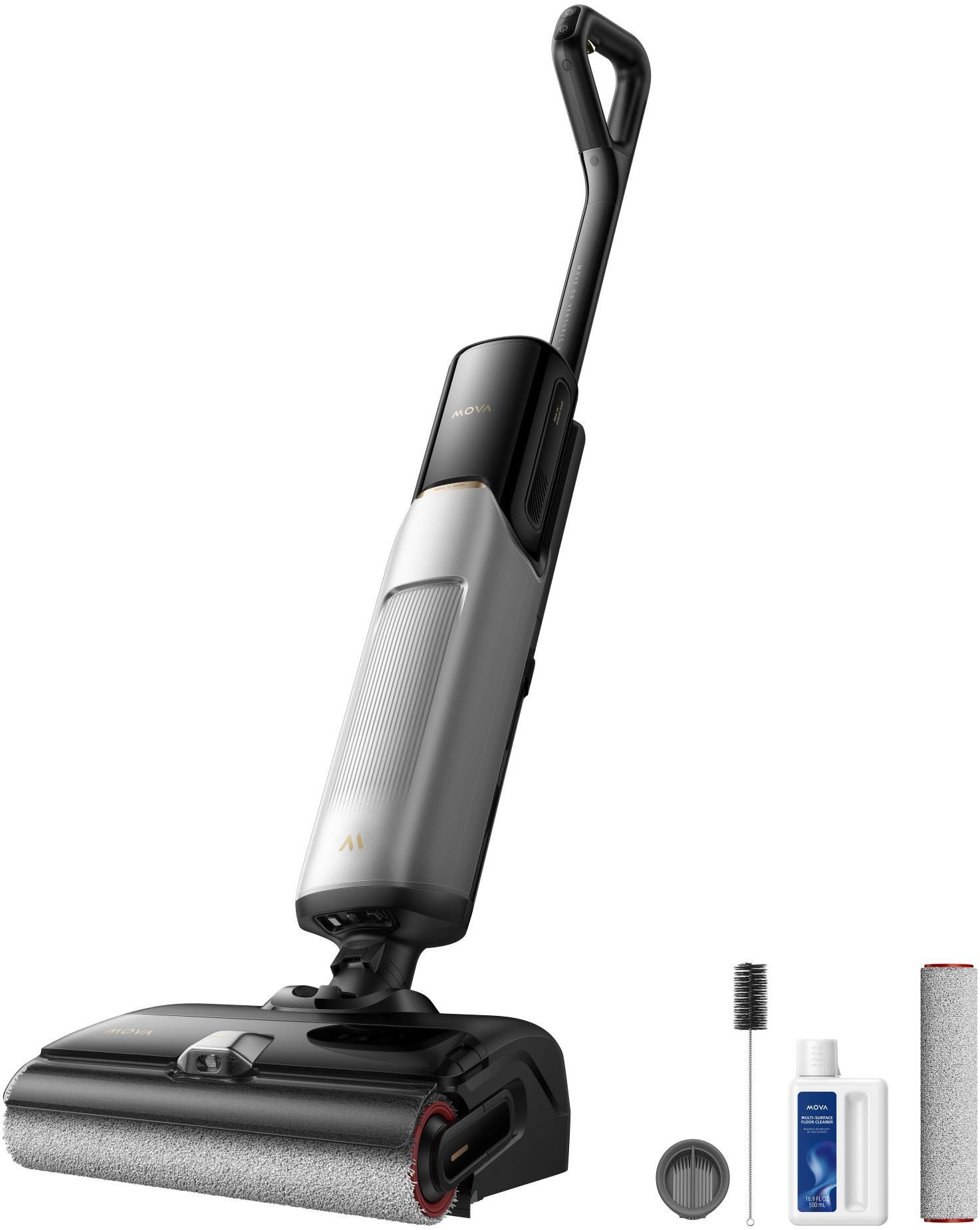 Mova Nass-Trocken-Sauger MOVA X4 Pro, 450 W, 20.000Pa Saugkraft, KI-gesteuerte Reinigungstechnologie, 180°-Design