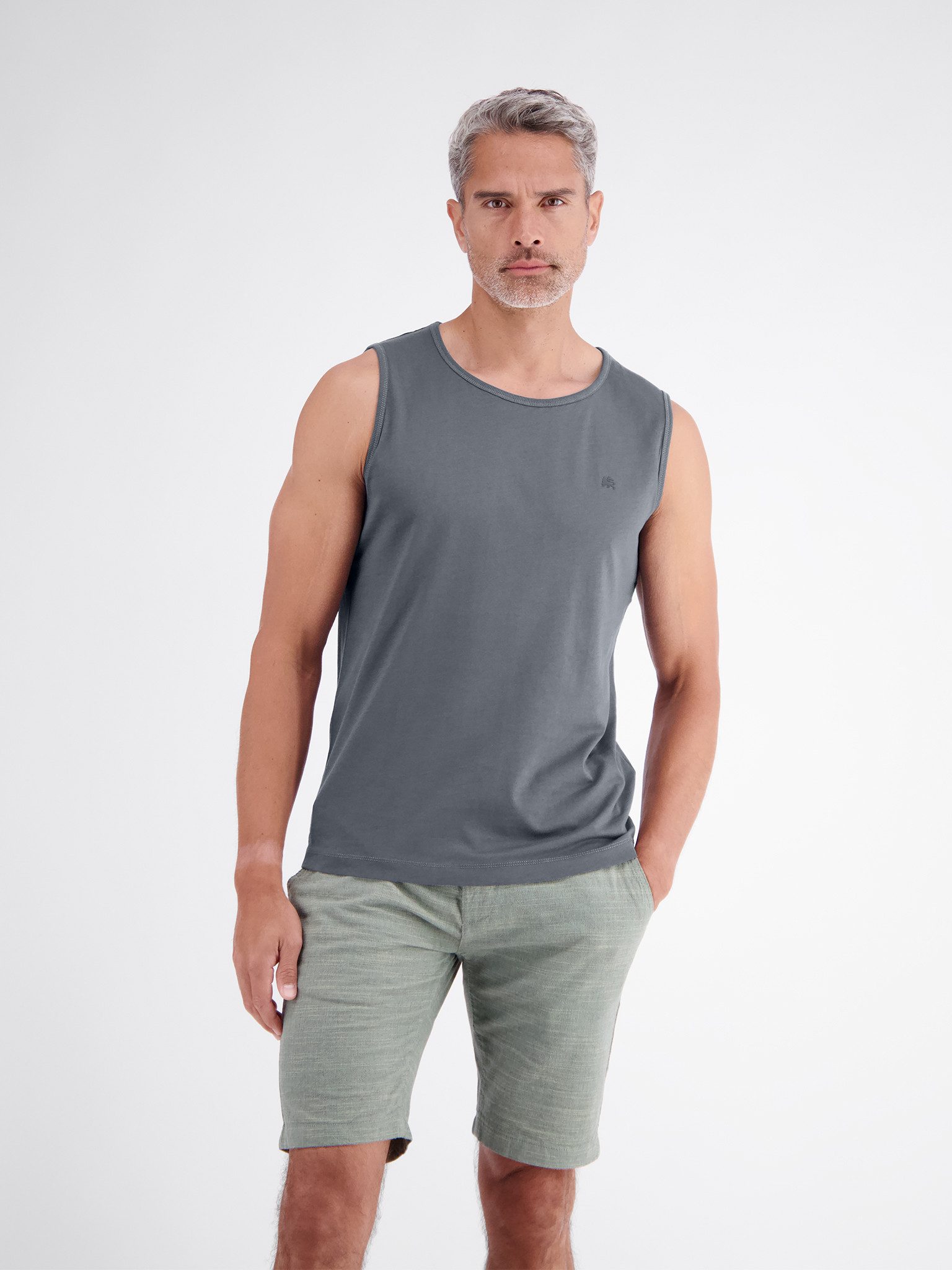 LERROS Tanktop Sommershirt/ärmellos mit Logodruck