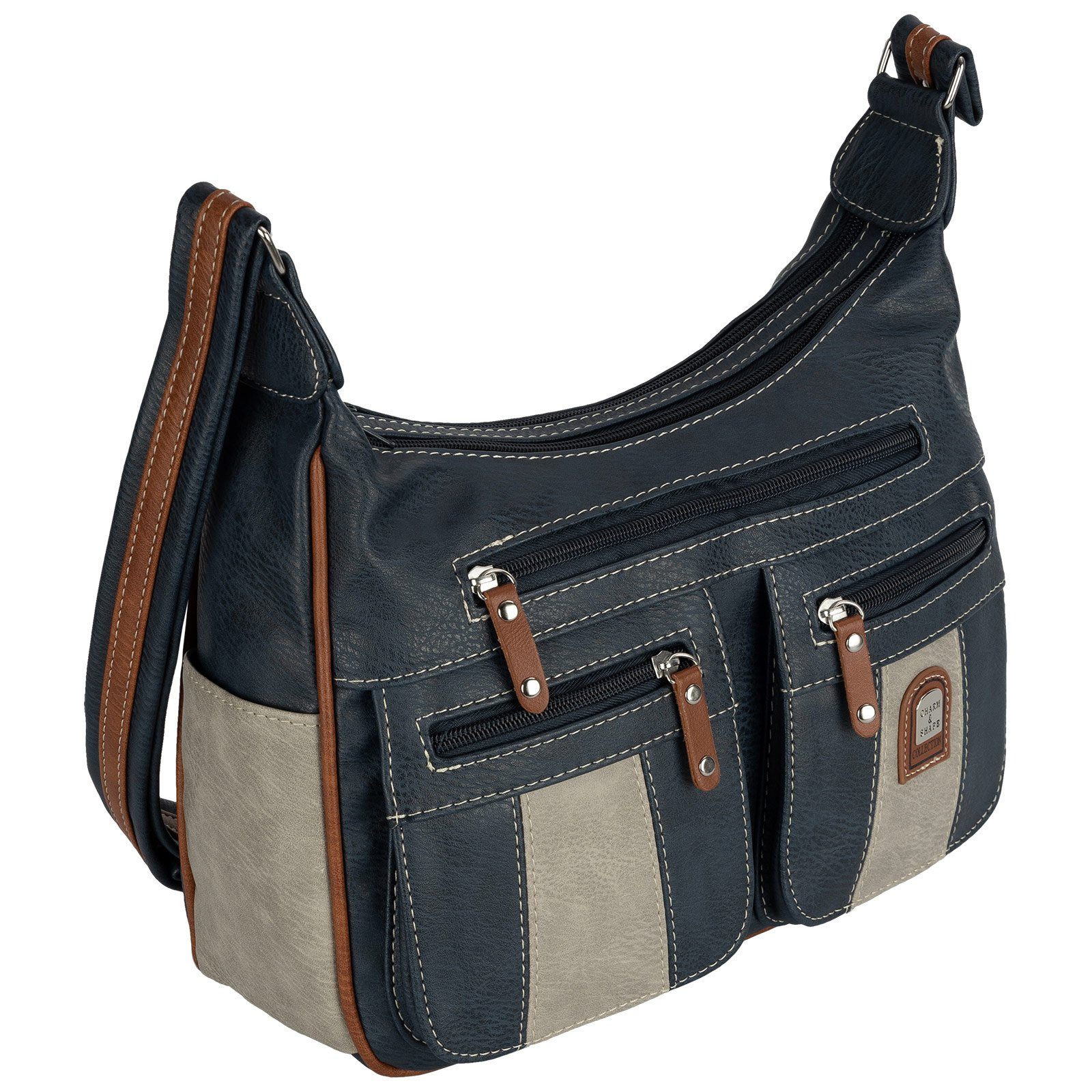 EAAKIE Umhängetasche Damen Tasche Schultertasche Umhängetasche Crossover Bag Leder Optik, als Schultertasche, Umhängetasche tragbar