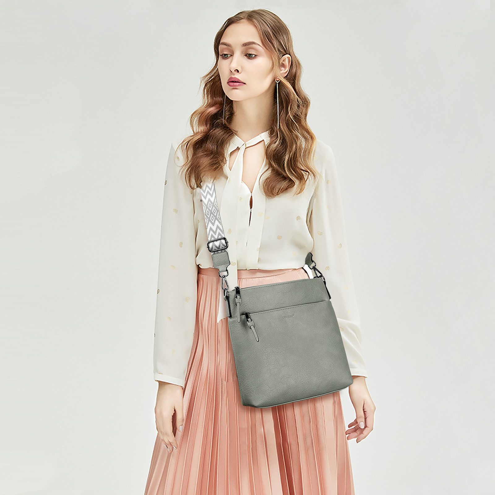 Defe Umhängetasche Damen Handtasche Klein Henkeltasche günstig online kaufen