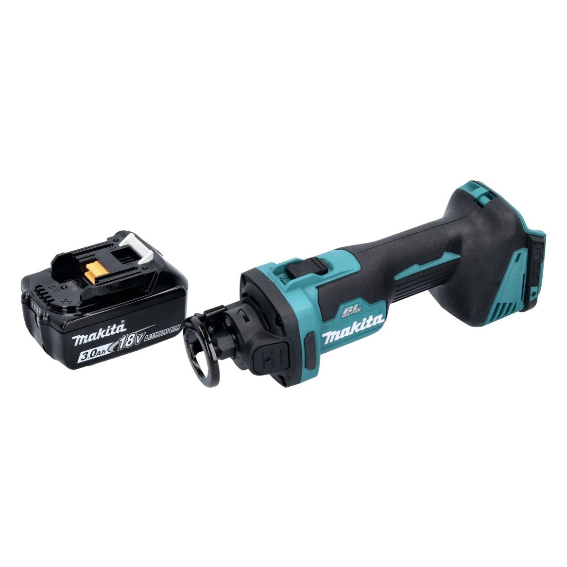 Makita Akku-Universalschere DCO 181 F1 Akku Rotationsschneider 18 V 32000 U/min Brushless + 1x