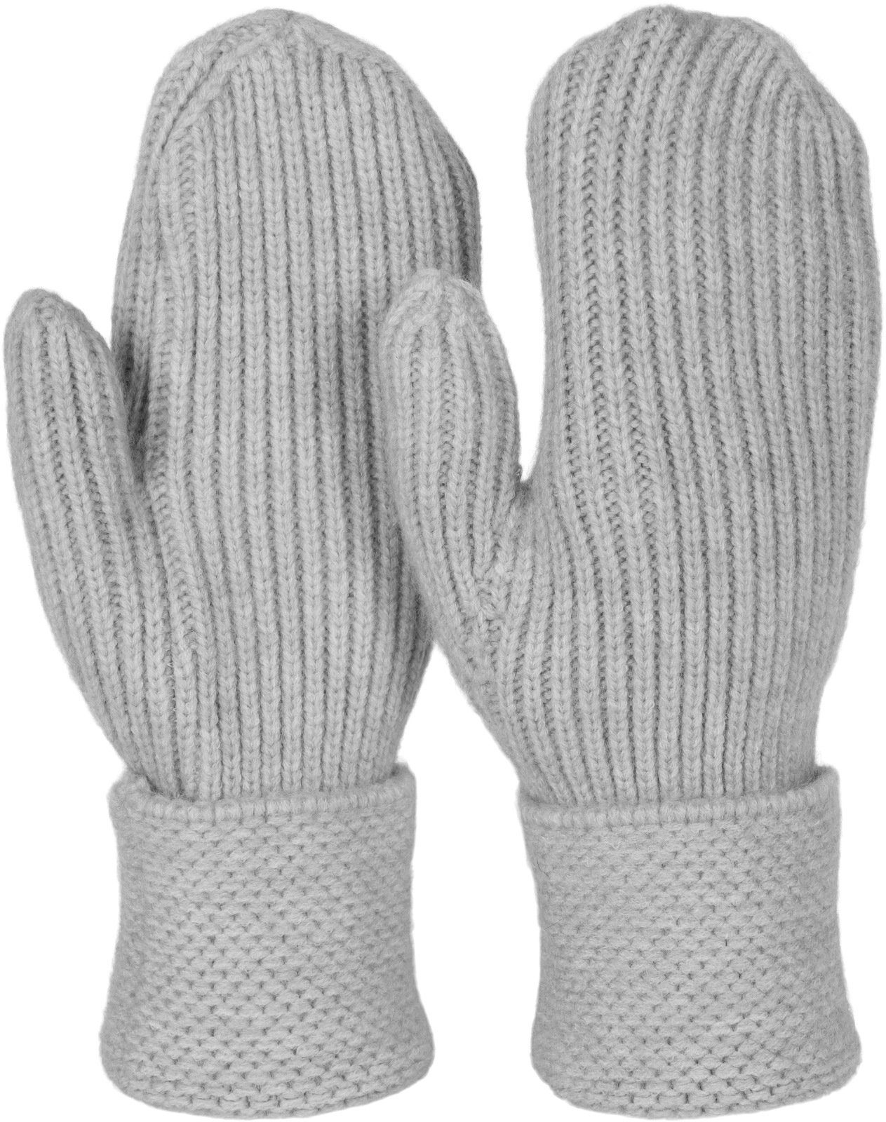 styleBREAKER Fäustlinge Strick Fäustlinge mit gemustertem Bund (1-St) günstig online kaufen