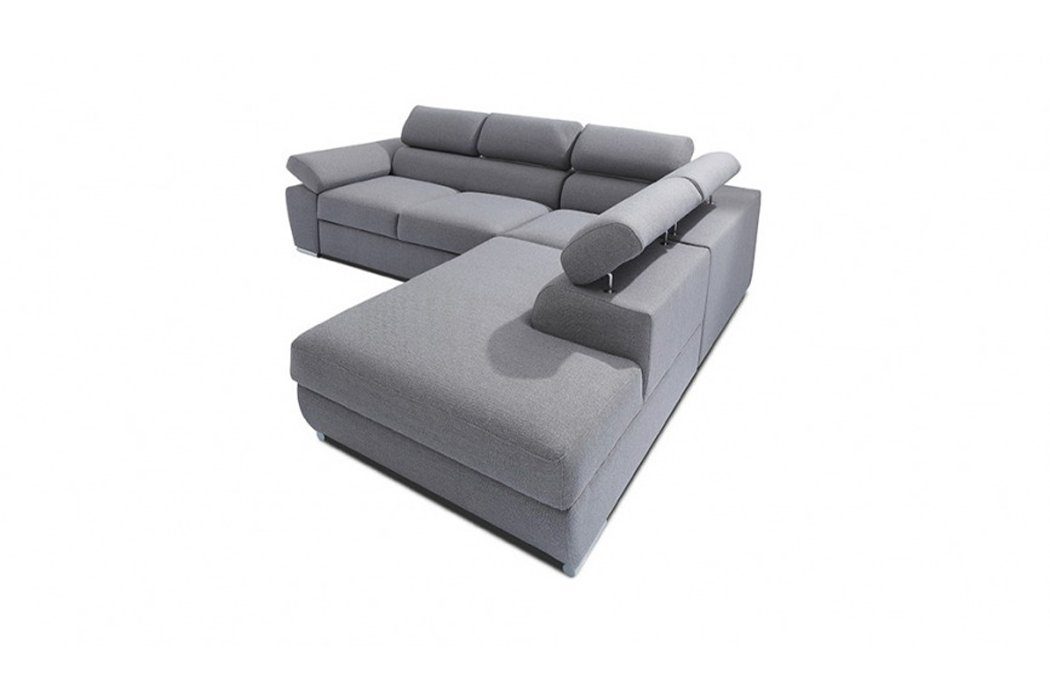 L-Form Europe in Ecksofa Stoff Bettfunktion Made Couch, JVmoebel Ecksofa Bettkasten