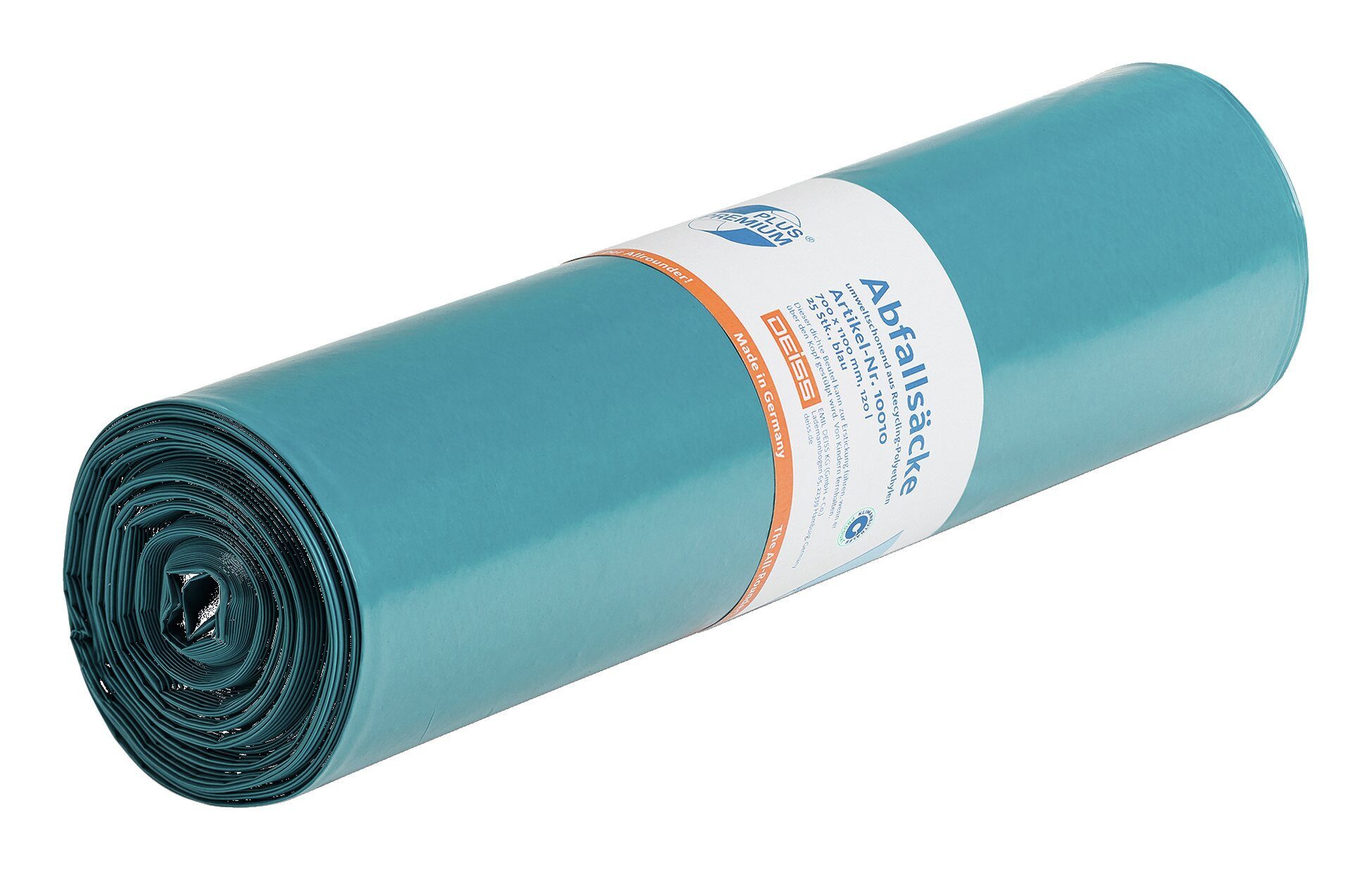 Deiss Müllbeutel, Müllsack 120 l blau LDPE Allrounder