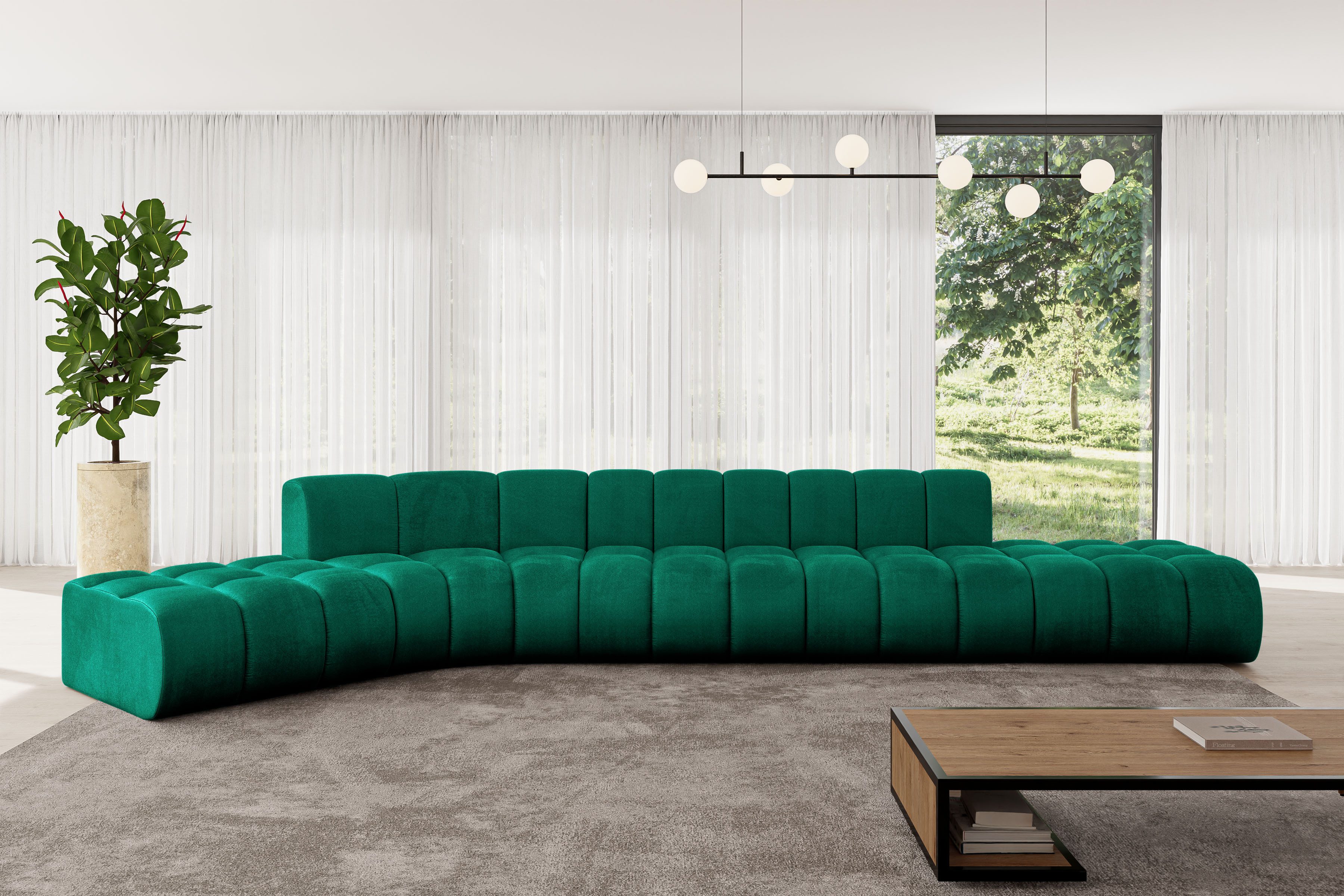 ALTDECOR Ecksofa Solven-L2, Corner Sofa U-Form Vielseitige Sofa Wohnlandschaft Wohnzimmer, FORWARDER_CURBSIDE