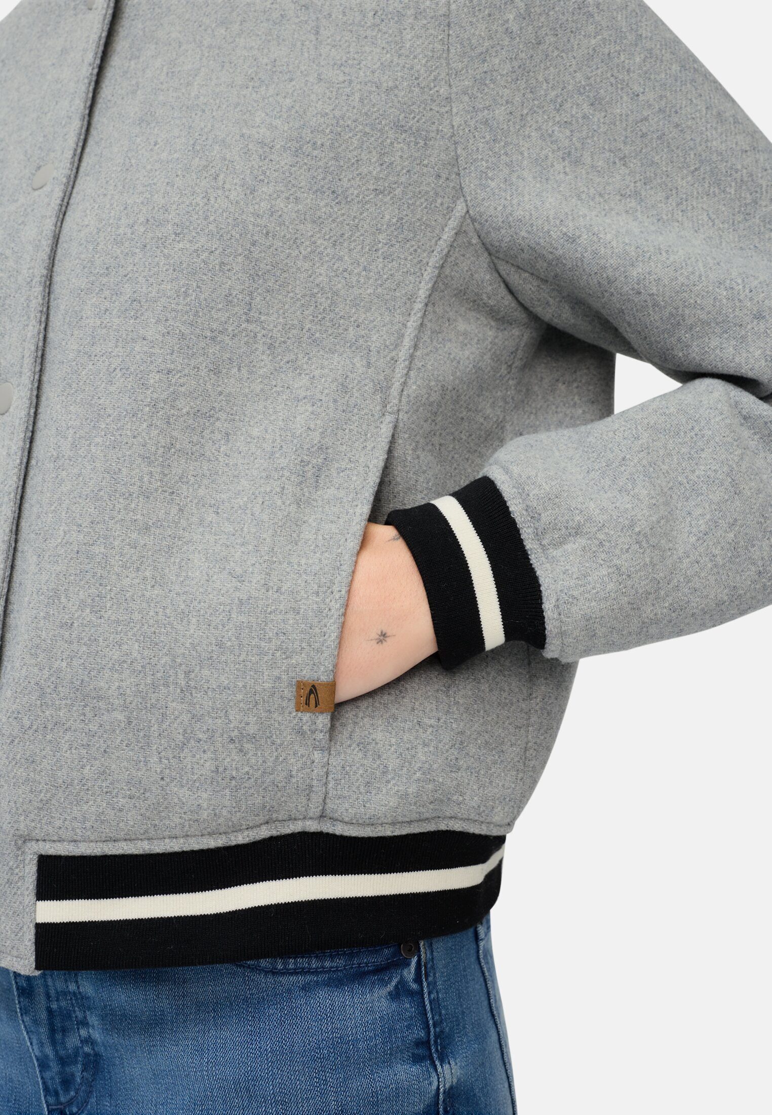 camel active Kurzjacke mit Taschen Langarm
