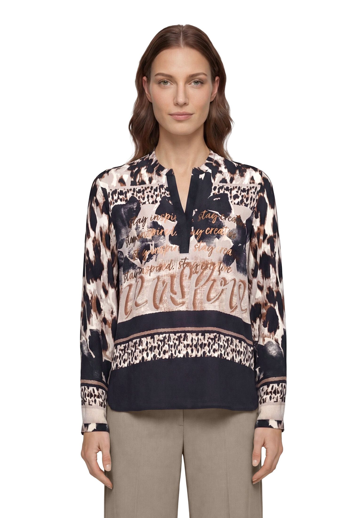 Betty Barclay Longbluse Damen mit Stehkragen