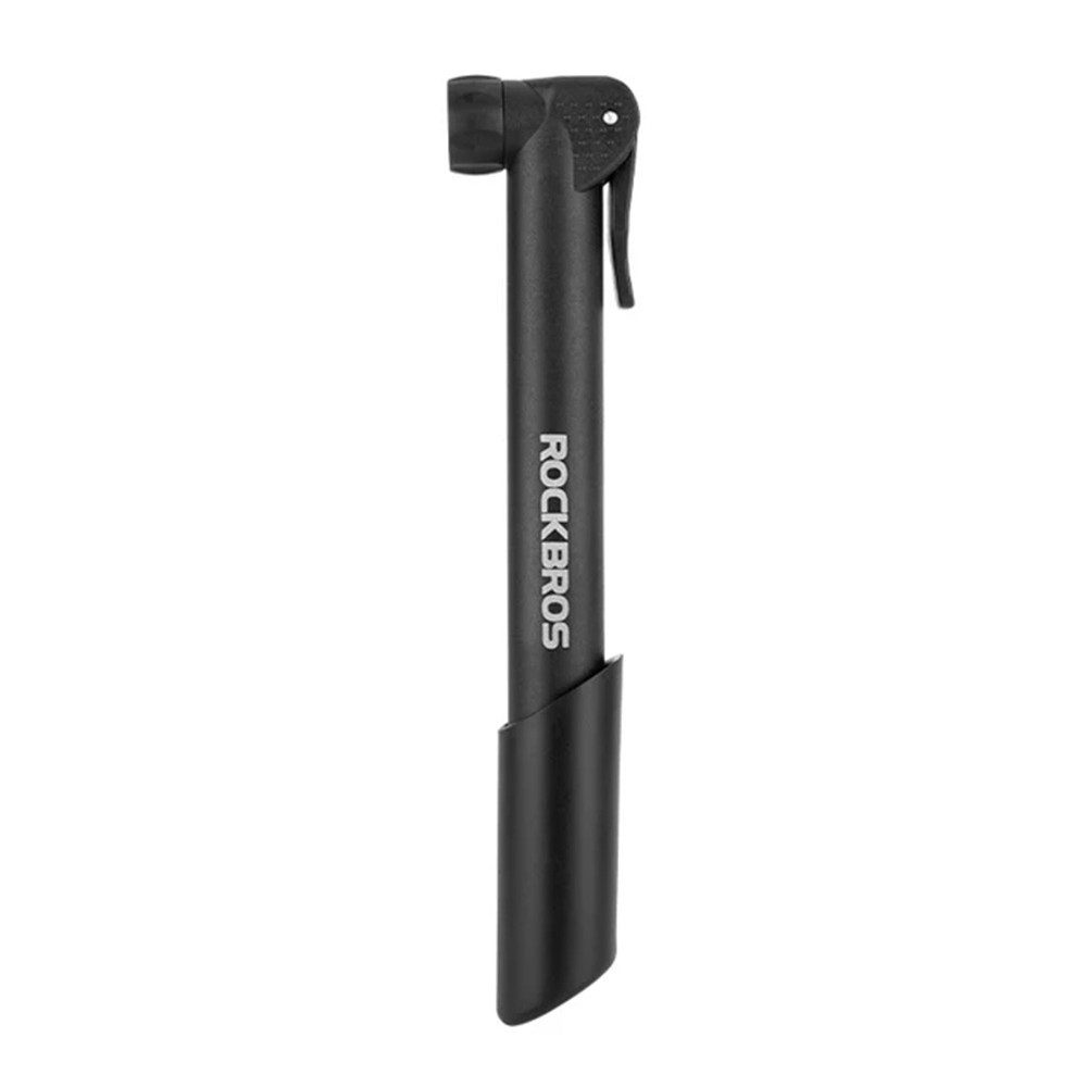 ROCKBROS Fahrradpumpe Minipumpe Handluftpumpe Reifenpumpe (Spar-Set, 1-tlg., 24 x 5 x 3 cm kompakt), Presta & Schrader, 5,5 bar, Rahmenhalter