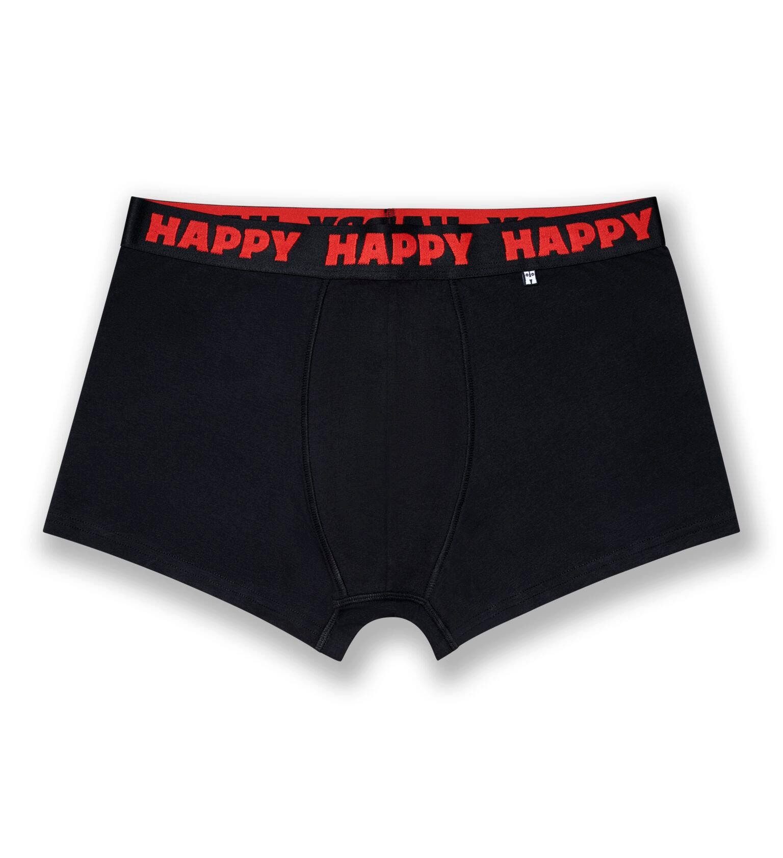 Happy Socks Boxershorts Unterwäsche Beer (Baumwolle) mehrfarbig schwarz Herren - 3 Stück