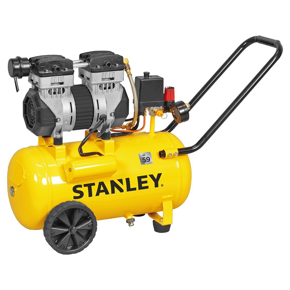 STANLEY Kompressor Compressor - Silent Air - 8 Bar - 24 liter