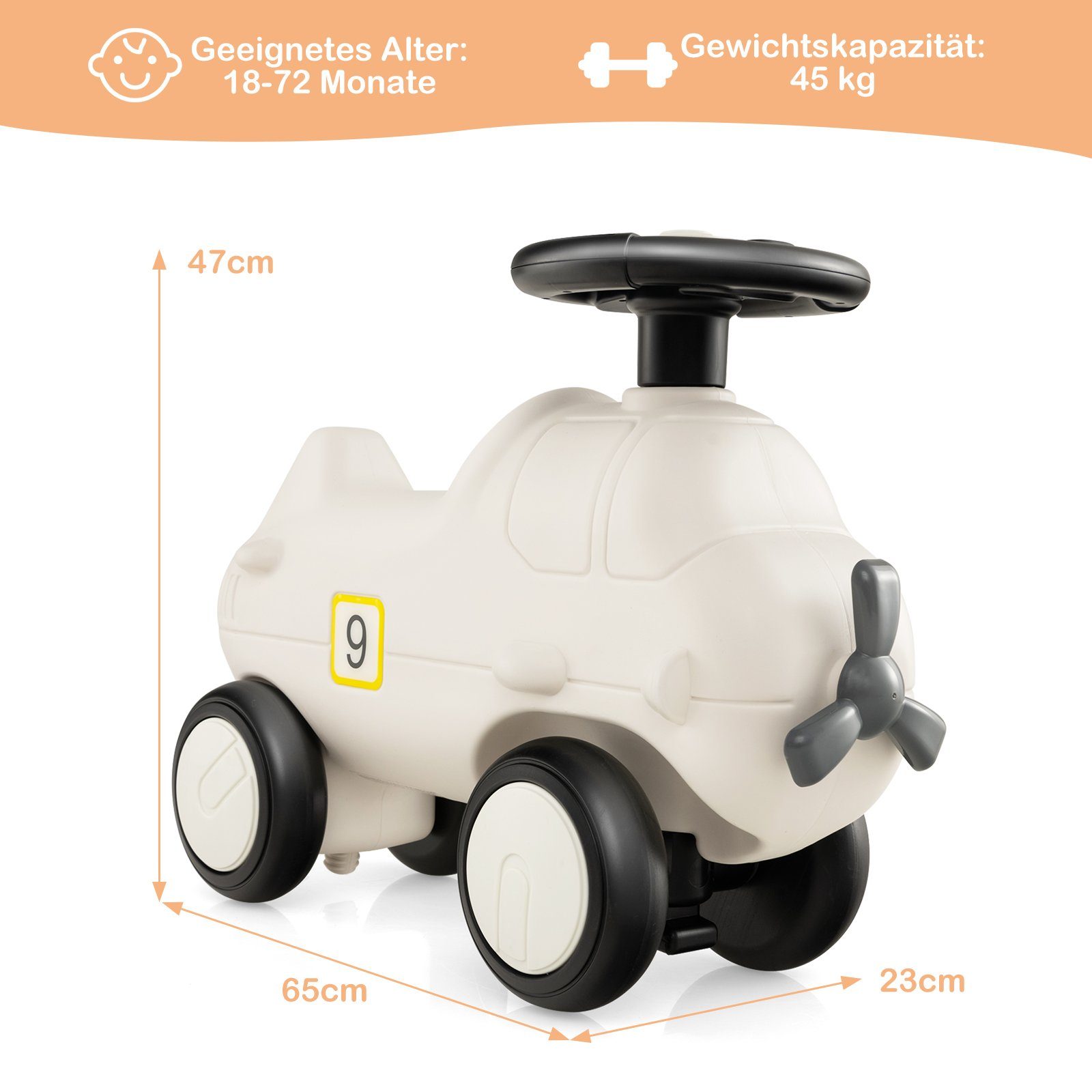 COSTWAY ride-on car, ride-on vehicle for children from 18 months