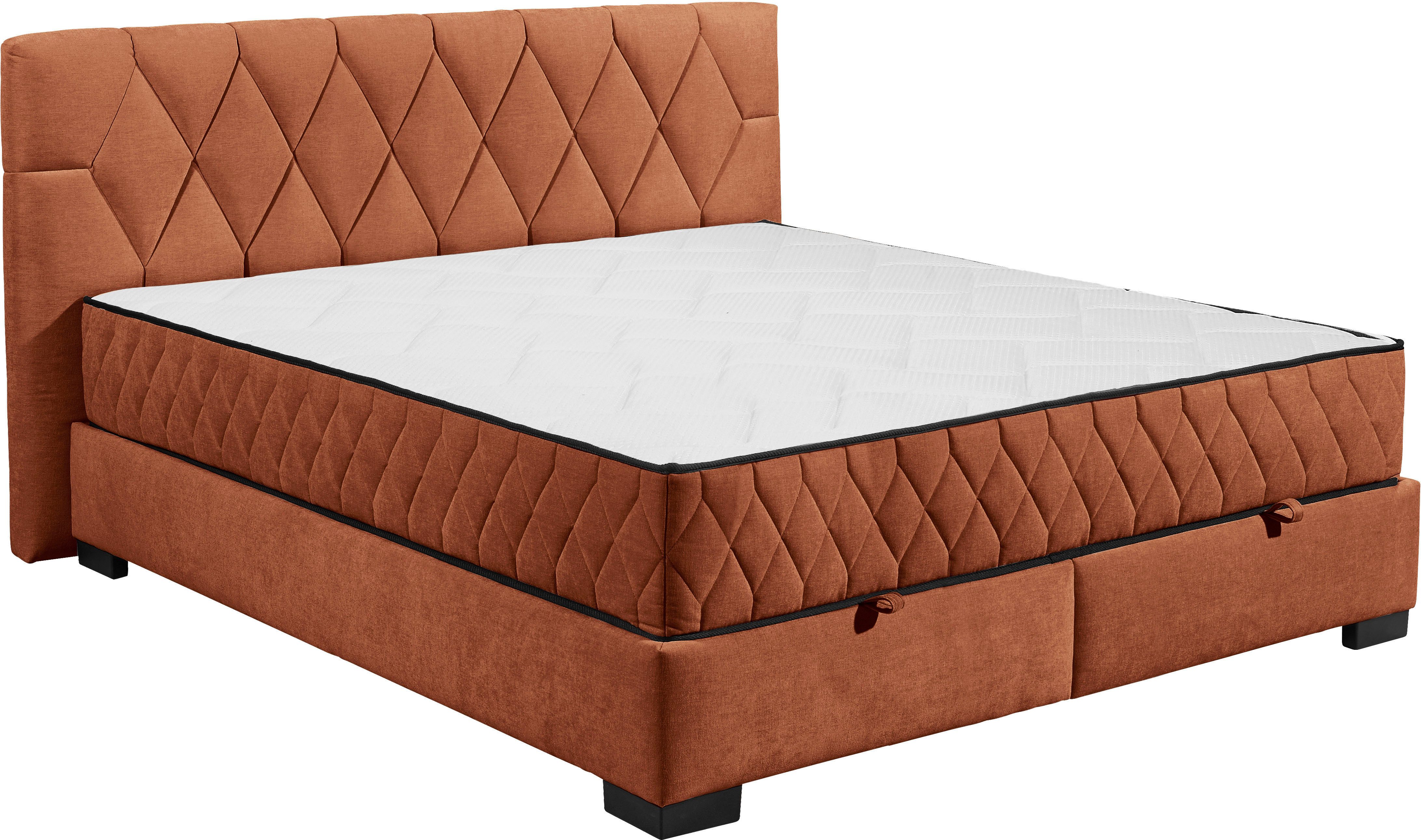 ED EXCITING DESIGN Boxbett Nagol, mit Bettkasten, mit Wendematratze, erhältlich in verschiedenen Breiten