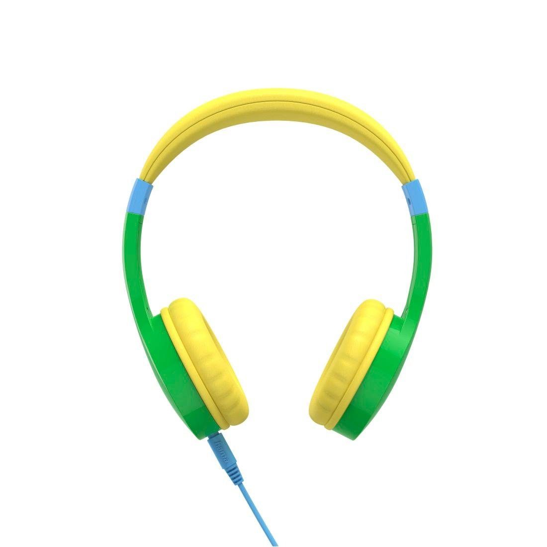 Kinder-Kopfhörer Guard" Ear, mit "Kids Hama On Lautstärkebegrenzung Kinderkopfhörer Kabel, grün
