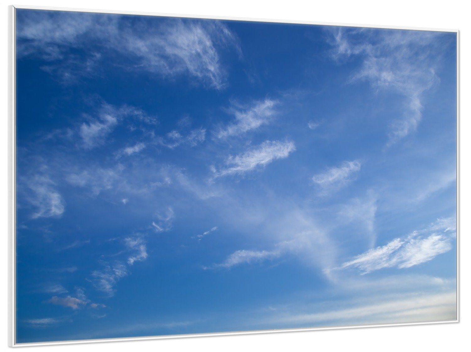 Wallario Poster, Blauer Himmel mit vereinzelten günstig online kaufen