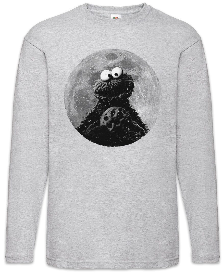 Langarmshirt Cookie Moon Langarm T-Shirt Mond Kekse Monster Krümelmonster Puppet