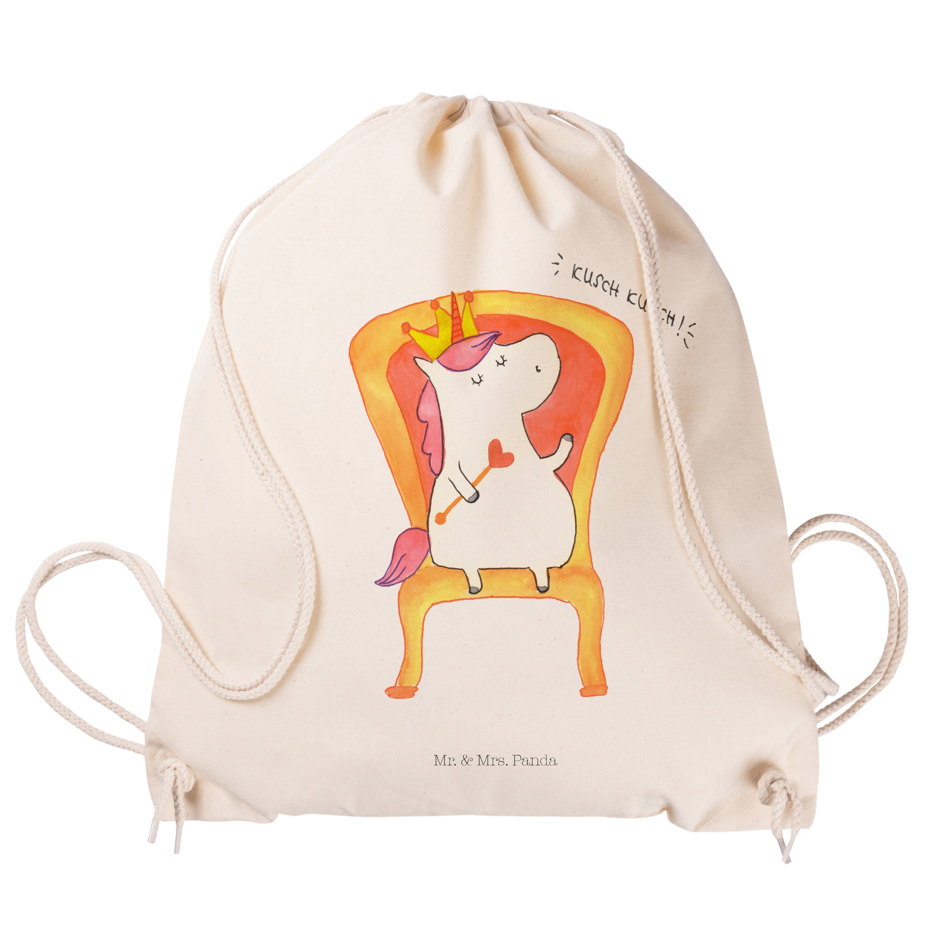 Be Tasche, Mrs. Mr. - Deko, Panda Sporttasche Prinzessin & - Einhorn Einhorn (1-tlg) Geschenk, Transparent