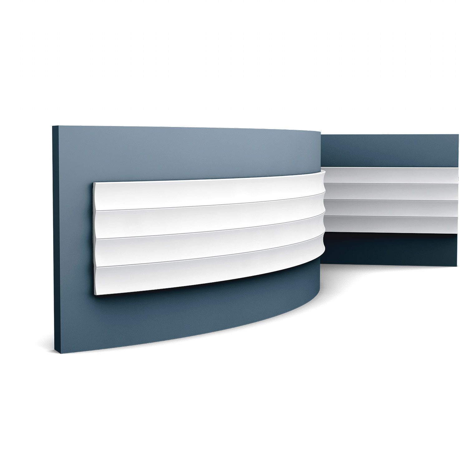 Orac Decor Flexprofil W114F MODERN VALLEY XL flexibles 3D Wandpaneel Zierelement 2 m (Profilleiste, 1-St., 3D Wandpaneel, flexibles Wandpaneel, Zierelement, 2 m), Profilleiste