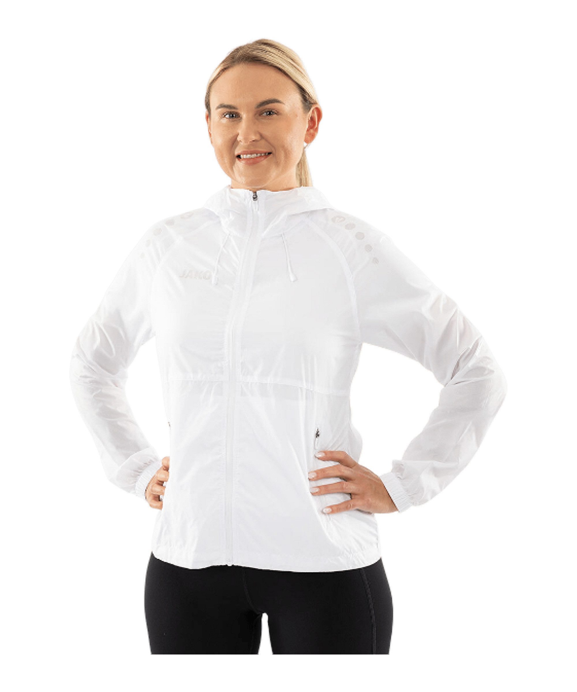 Jako Allwetterjacke Flow Lightweight Jacke Damen (1-St) Kapuze_Kordelzug