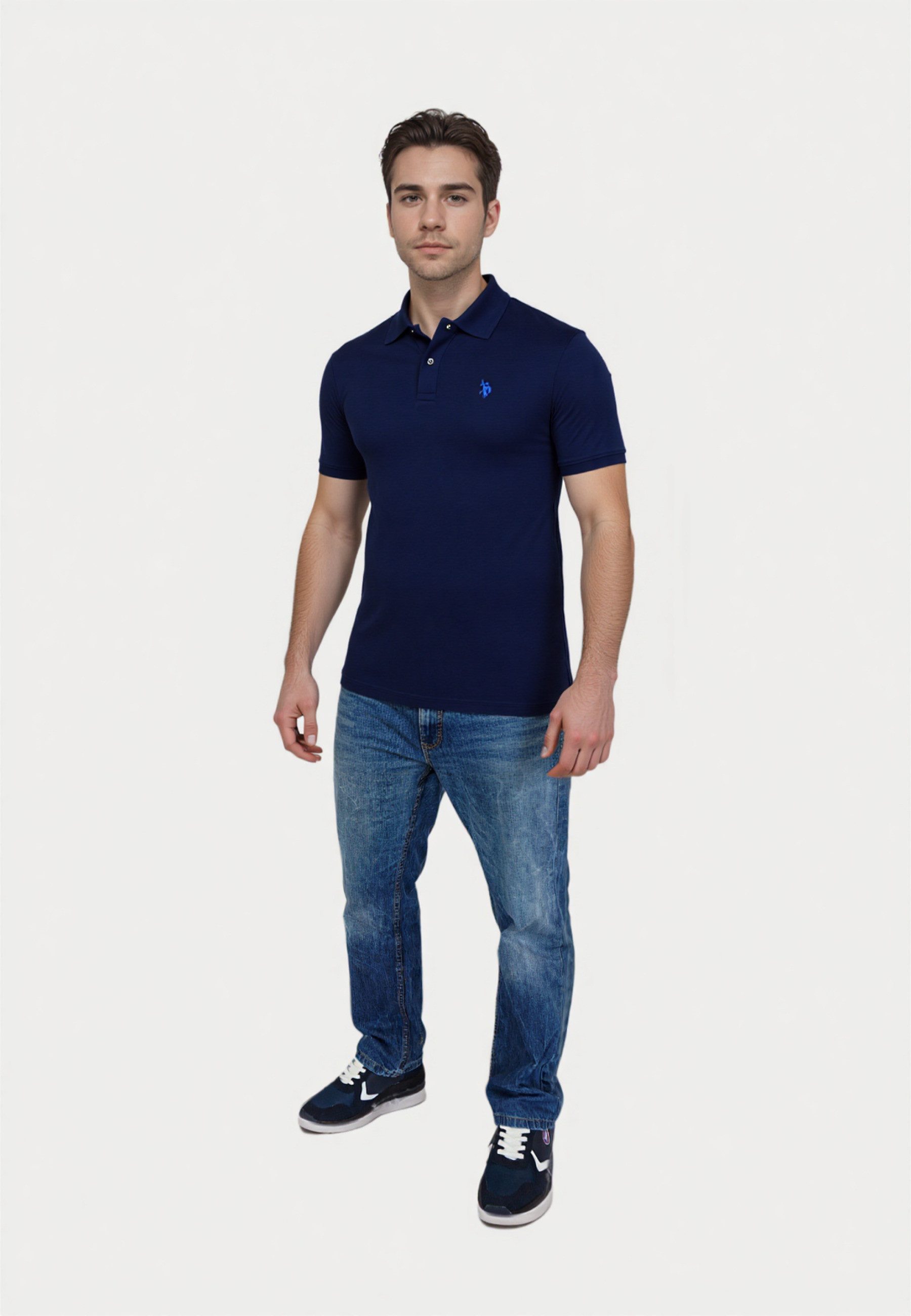 U.S. Polo Assn. Poloshirt Poloshirt Basic Kurzarmshirt (1-tlg., 1)