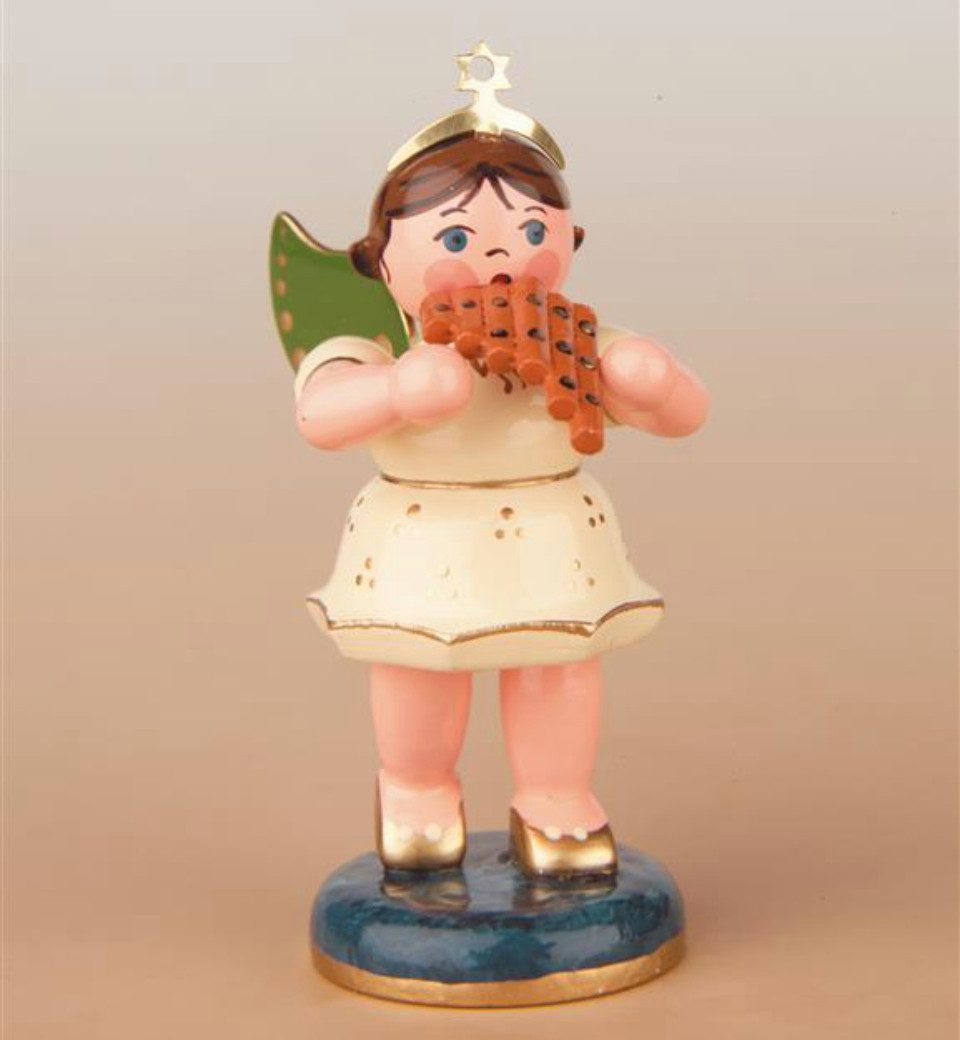 Engelfigur Hubrig Engel mit Panflöte