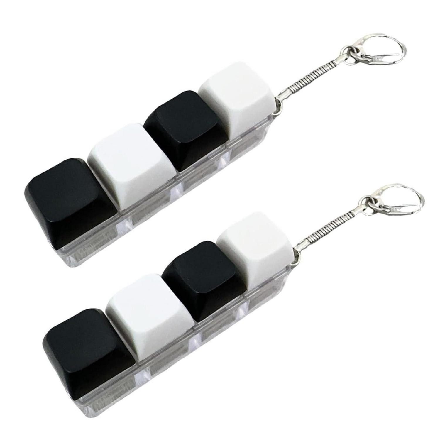 LuxusKollektion Spielzeugtruhe Tastatur Fidget Schlüsselanhänger 2er-Pack (2 St)