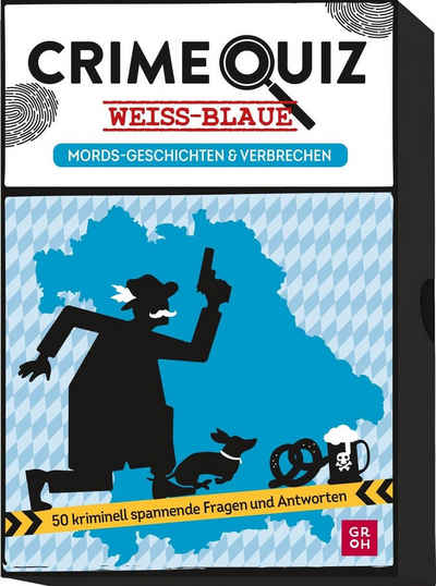 groh Verlag Spiel, Crime Quiz - Weiß-blaue Mords-Geschichten und Verbrechen