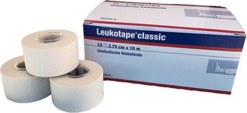 BSN medical GmbH Kinesiologie-Tape Leukotape classic weiß - Unelastische Klebebinde (Kartoninhalt: 12 Rollen, 12-St) 3,75 cm x 10 m