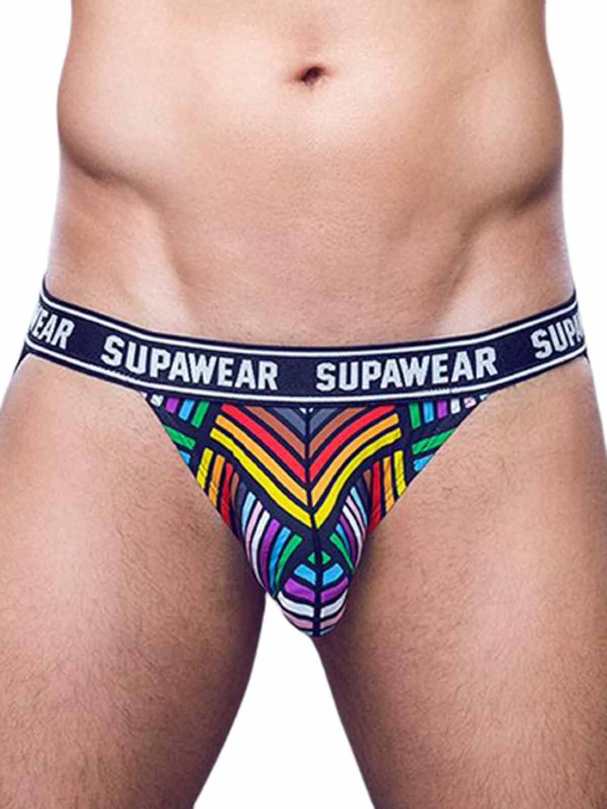 String Supawear POW Jockstrap Underwear Rainbow