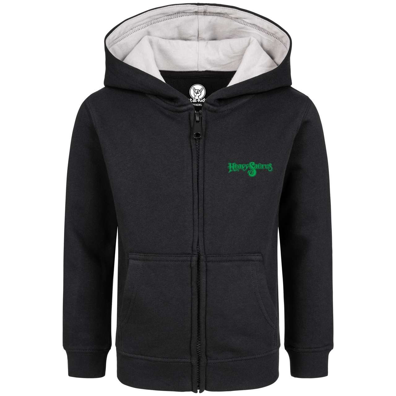 Metal Kids Kapuzensweatjacke mit Heavysaurus (Metal) Aufdruck für Kinder (2-14 J)