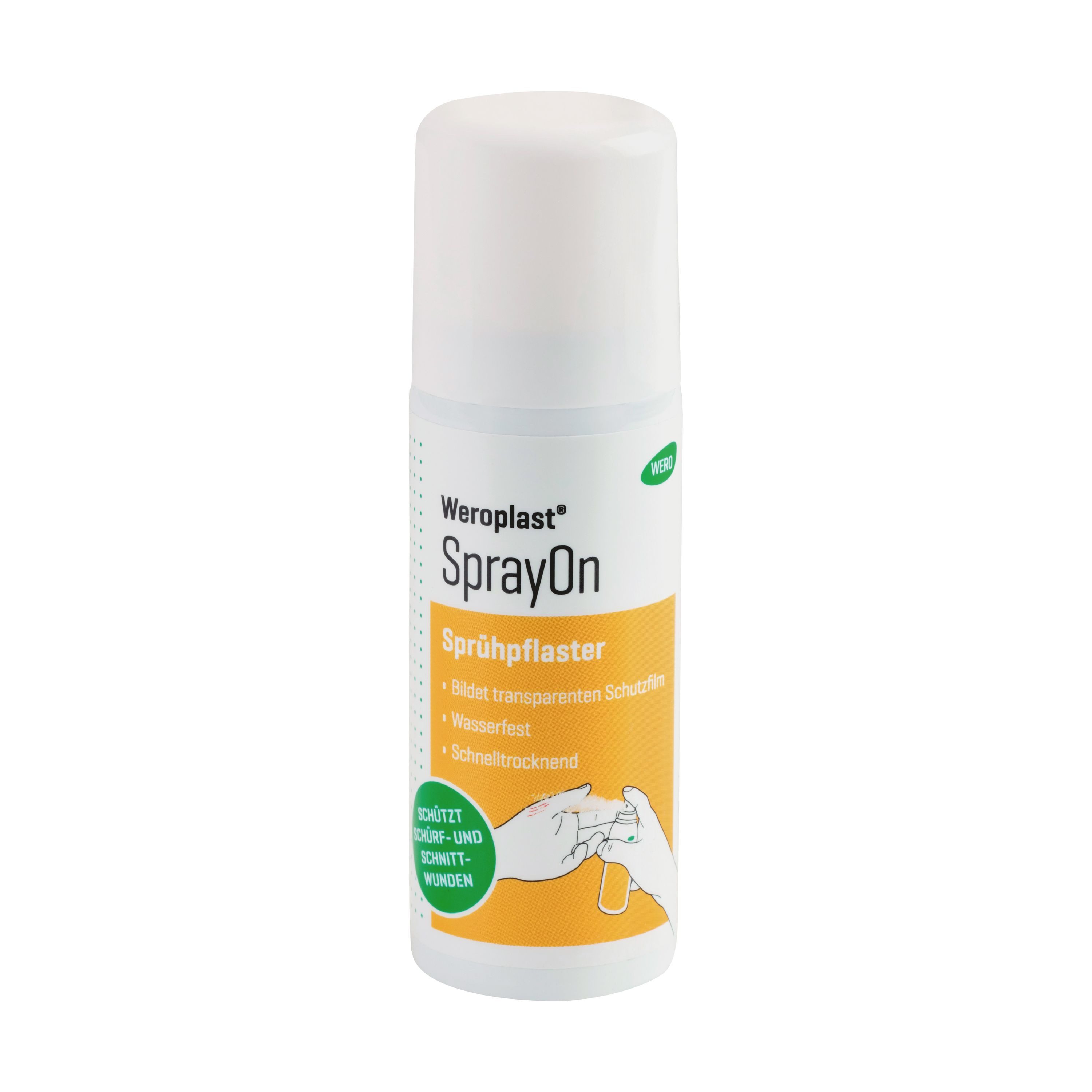Weroplast® Wundpflaster SprayOn Sprühpflaster - wasserfest & atmungsaktiv, 50 ml (50 St)