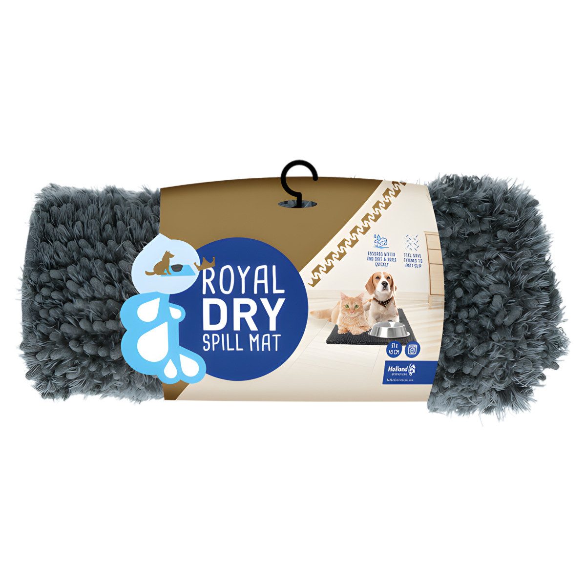 Holland Animal Care Napfunterlage Napfunterlage Mikrofaser grau