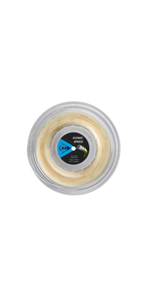 Dunlop Tennissaite Iconic Speed (Power) natur 200m Rolle, Saitendicke: 1.30