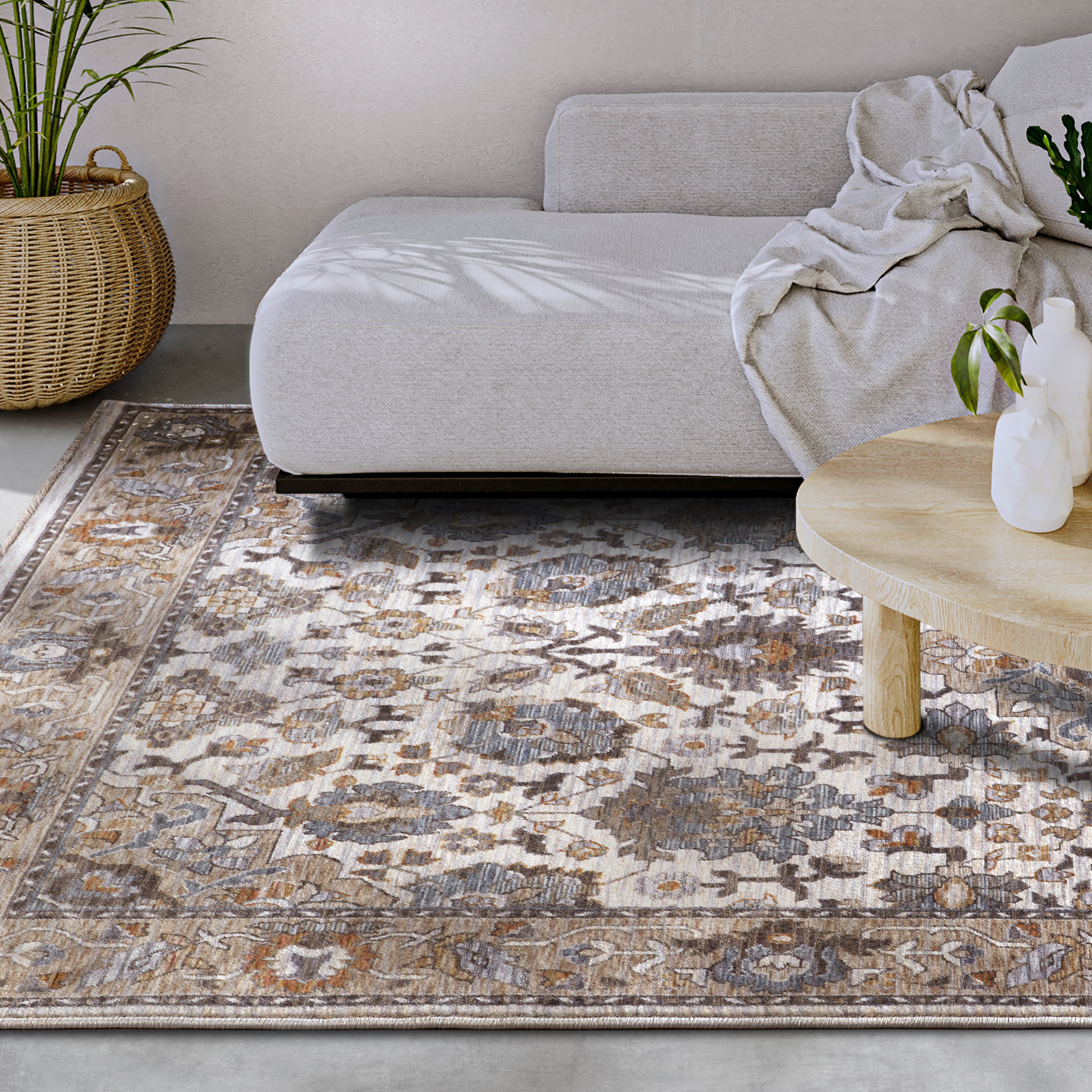 Villeroy & Boch Teppich Egon, rechteckig, Höhe: 7 mm, Orientalisch, Fransen, Läufer, Wohnzimmer, Schlafzimmer, Klassisch