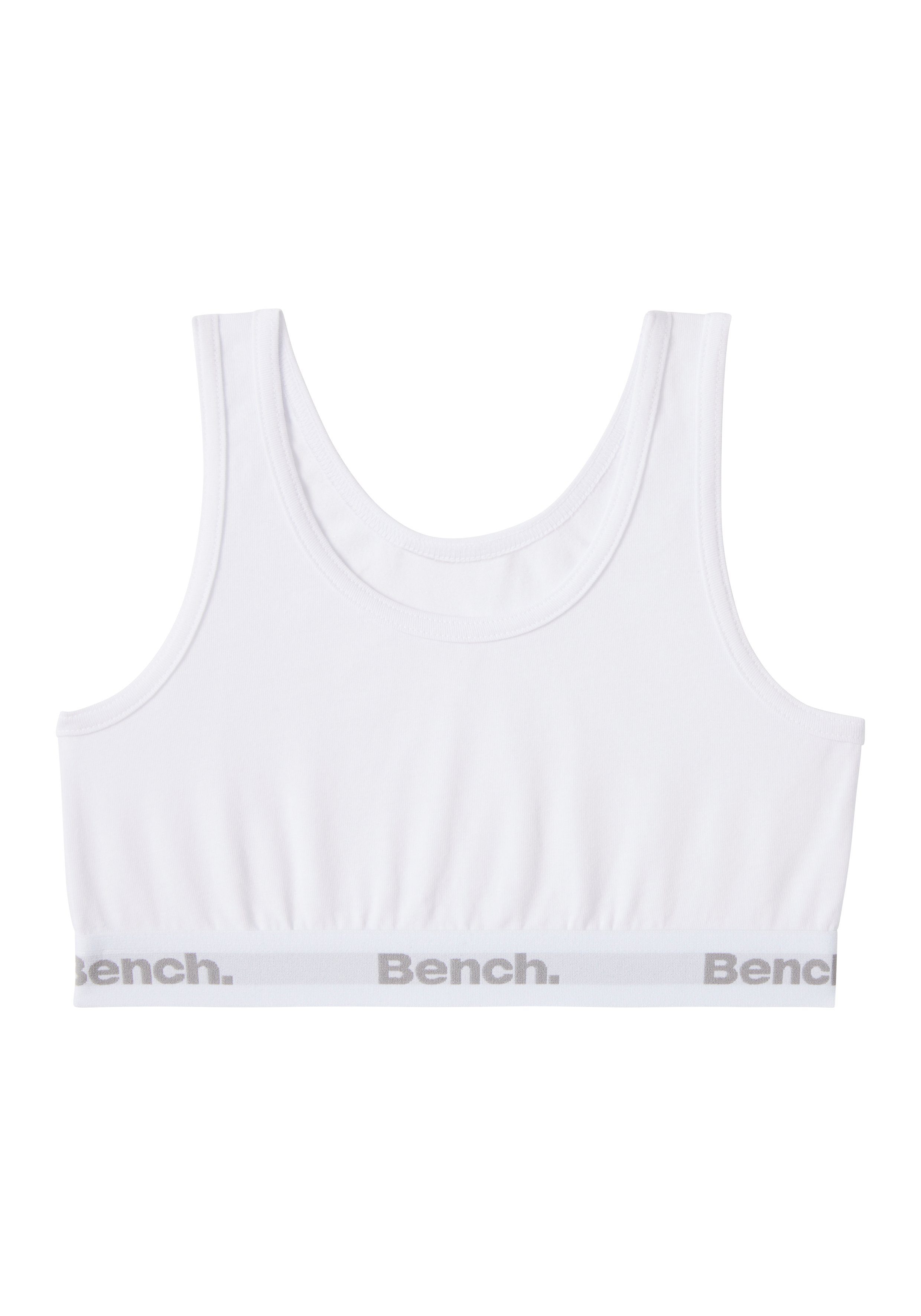 weiß gelb / 3-tlg) (Packung, Logo-Webbund Bench. / Bustier hellblau mit